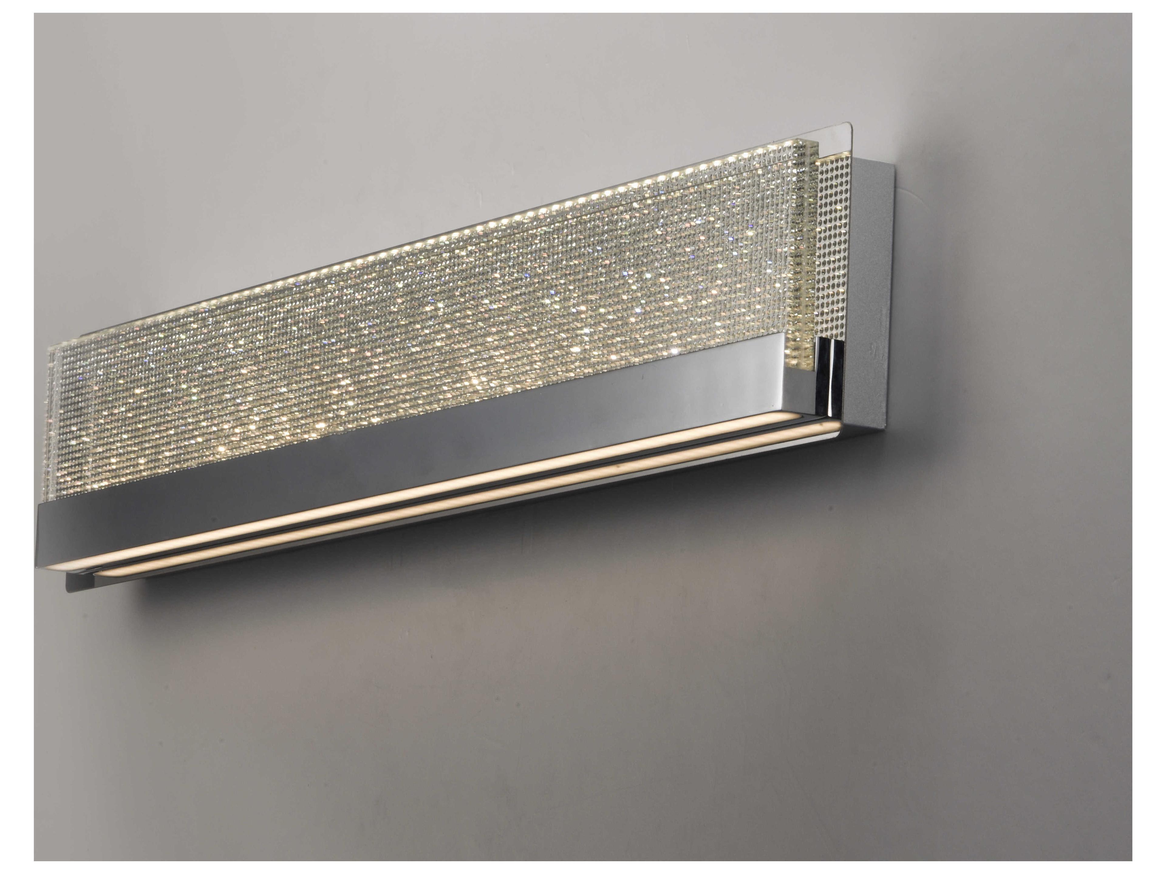 ET2 Sparkler Polished Chrome Crystal LED Vanity Light