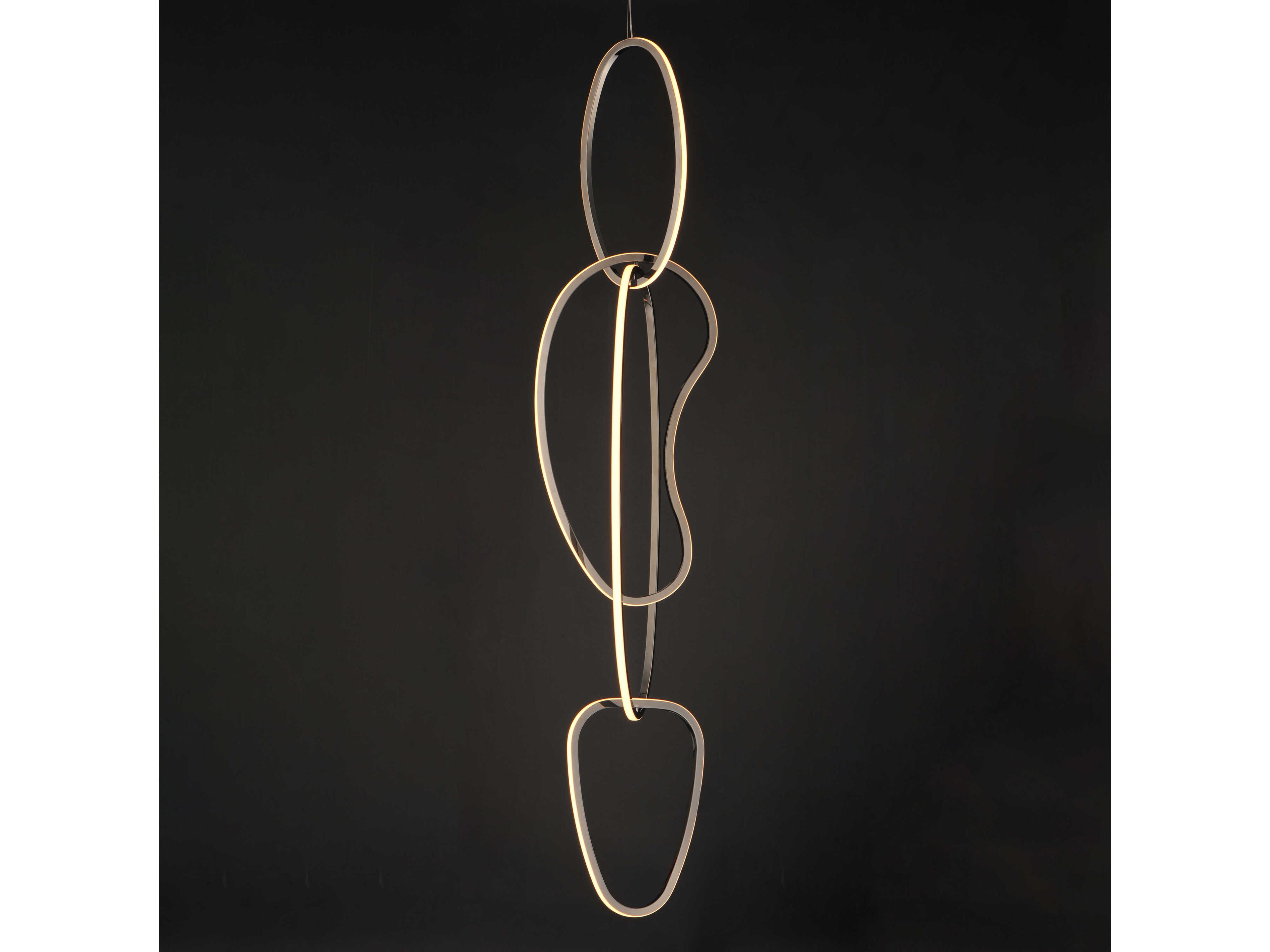 ET2 Unity 4-Light Black Chrome Pendant