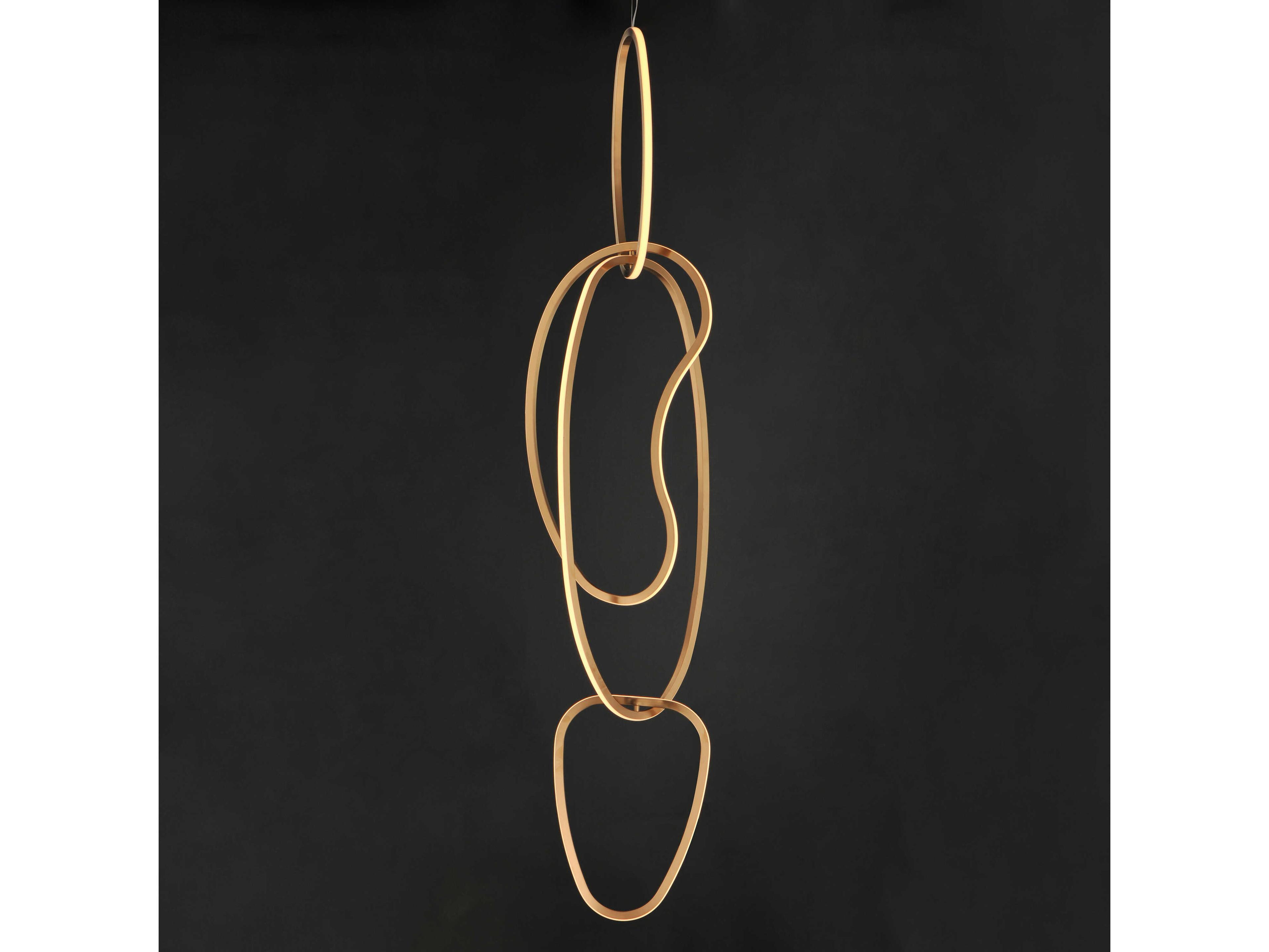 ET2 Unity 4-Light Brushed Champagne Gold Pendant