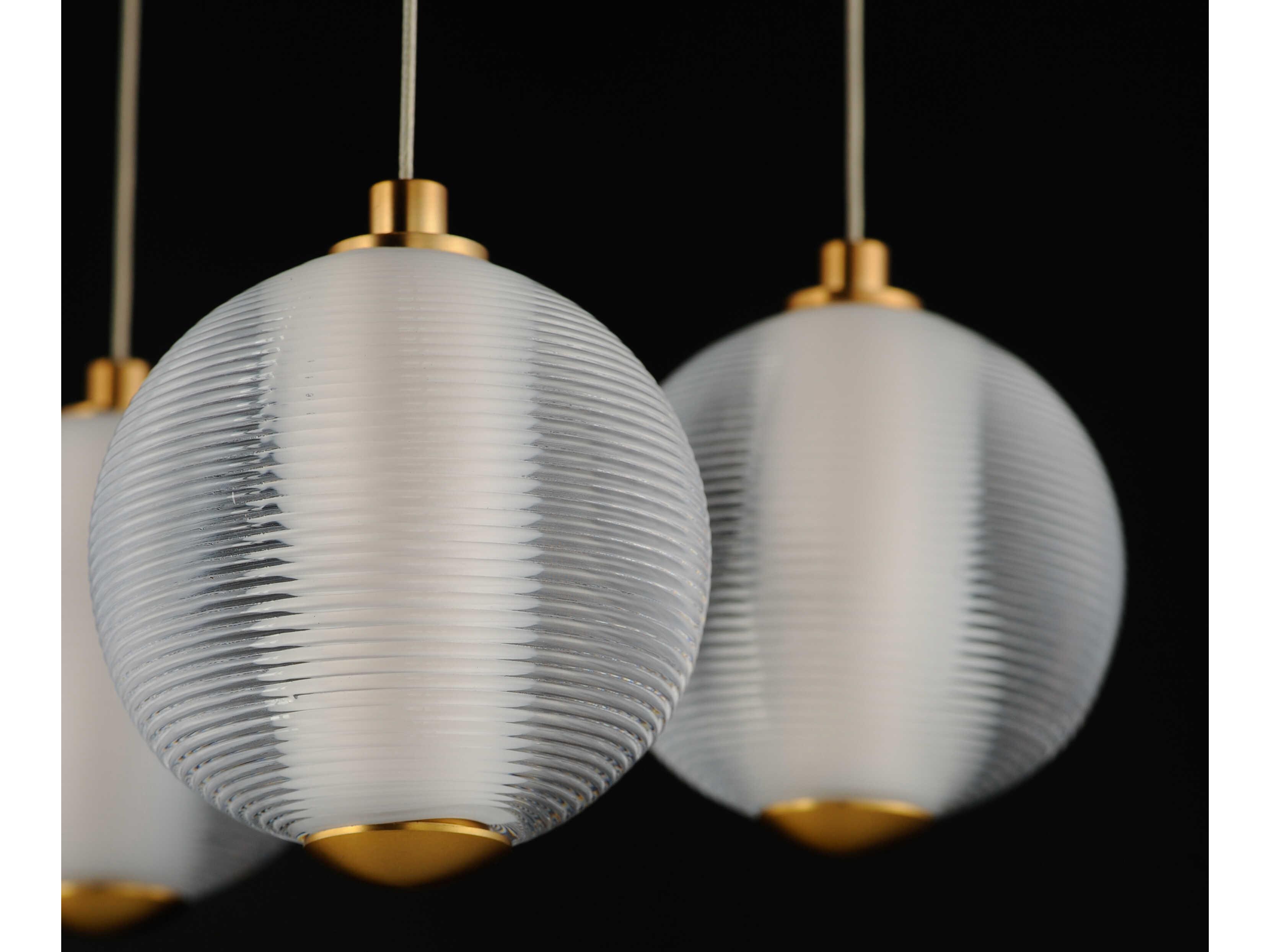 ET2 Rhythm 10-Light Gold Globe Island Pendant