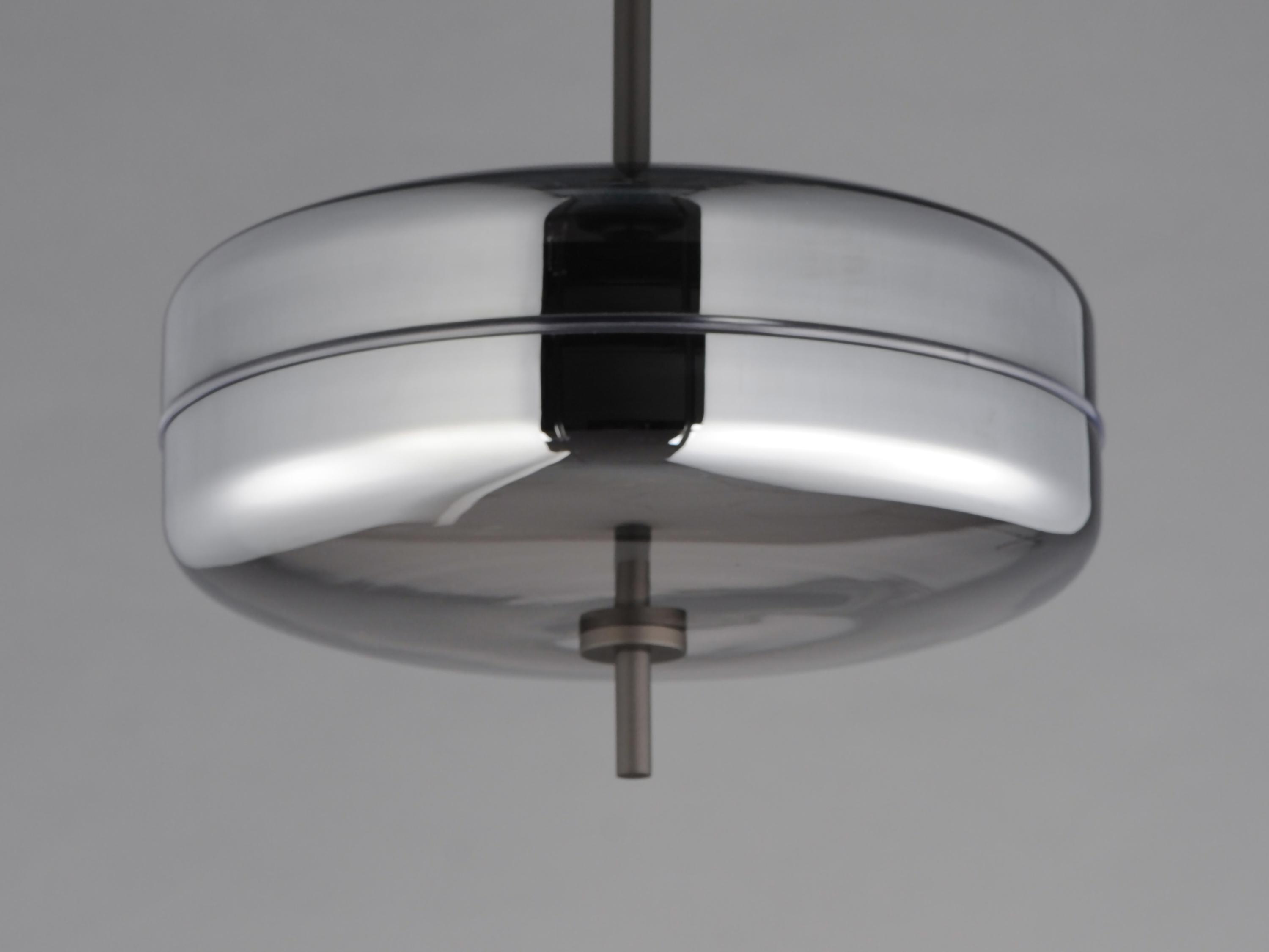 ET2 Voto 2-Light Gunmetal Black Round Mini Pendant