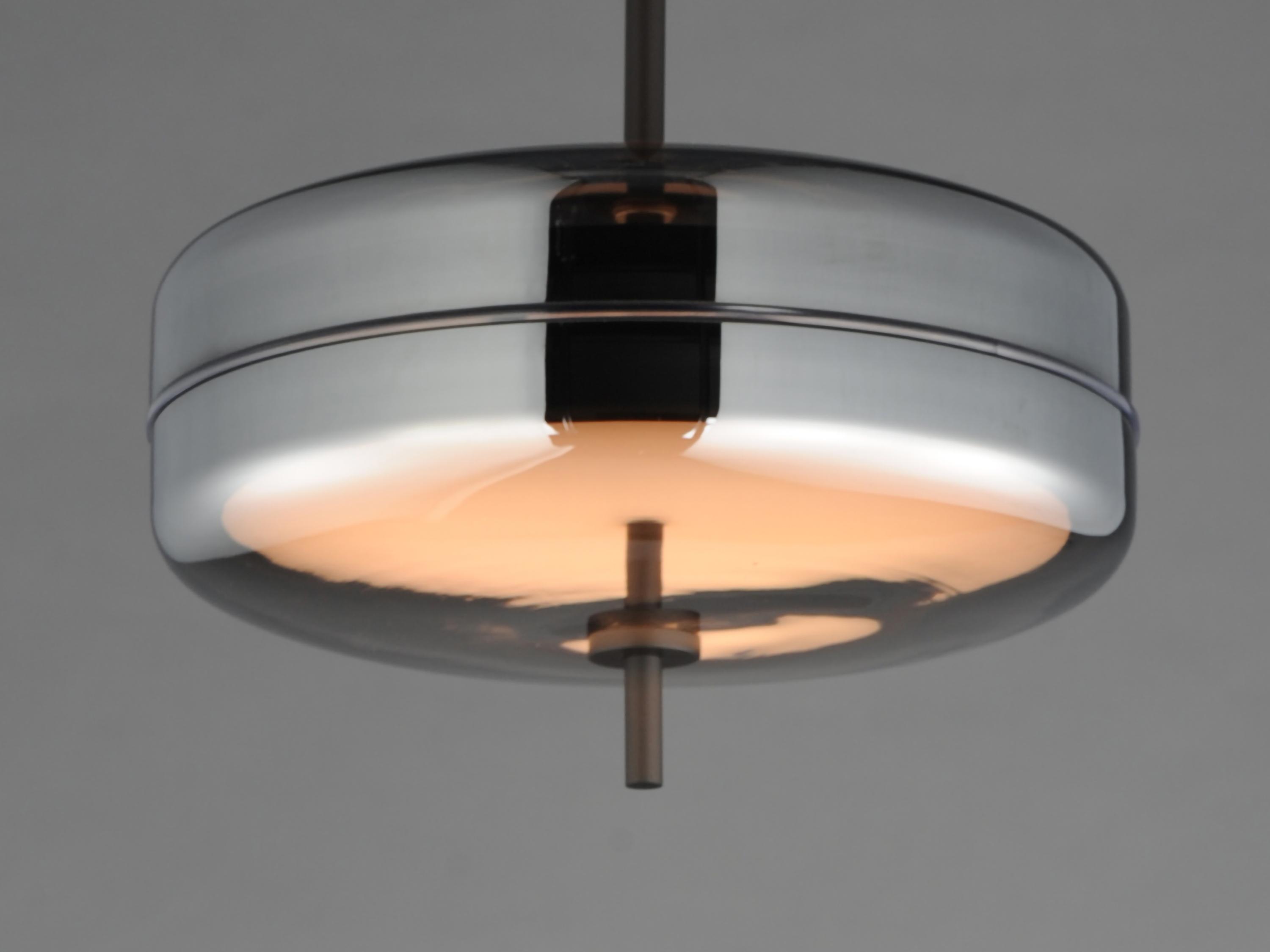 ET2 Voto 2-Light Gunmetal Black Round Mini Pendant