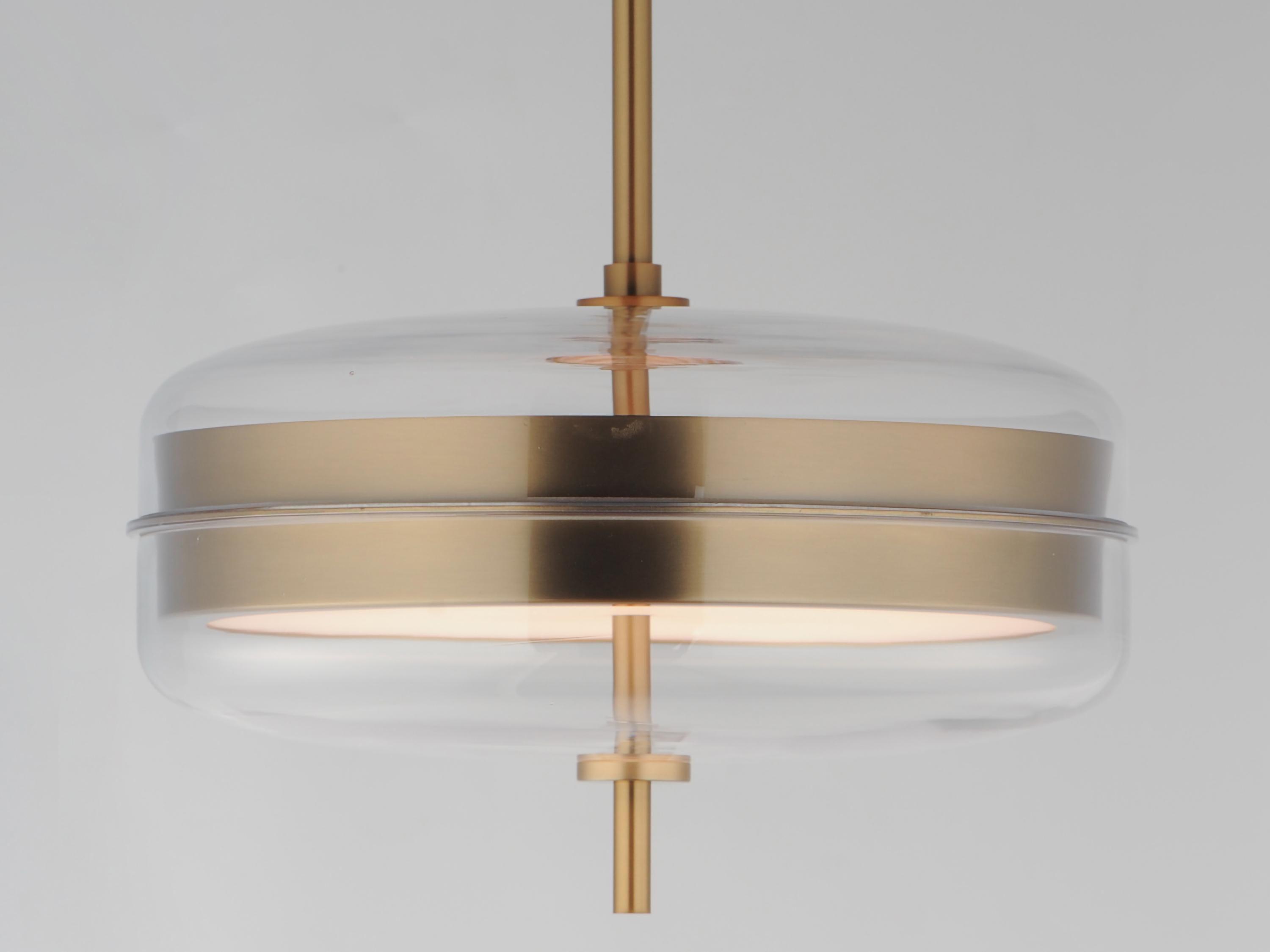 ET2 Voto 2-Light Natural Aged Brass Round Pendant