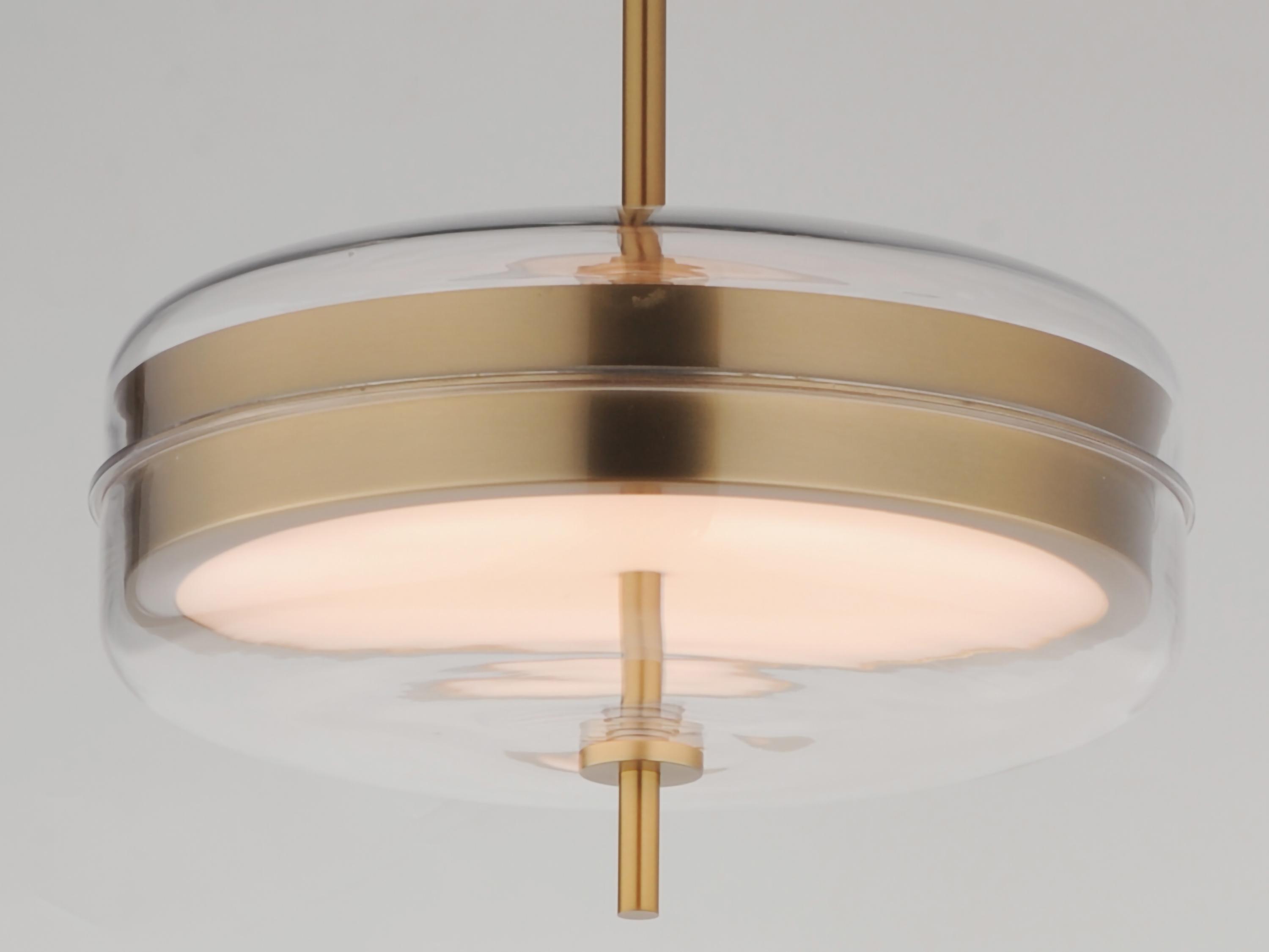 ET2 Voto 2-Light Natural Aged Brass Round Pendant