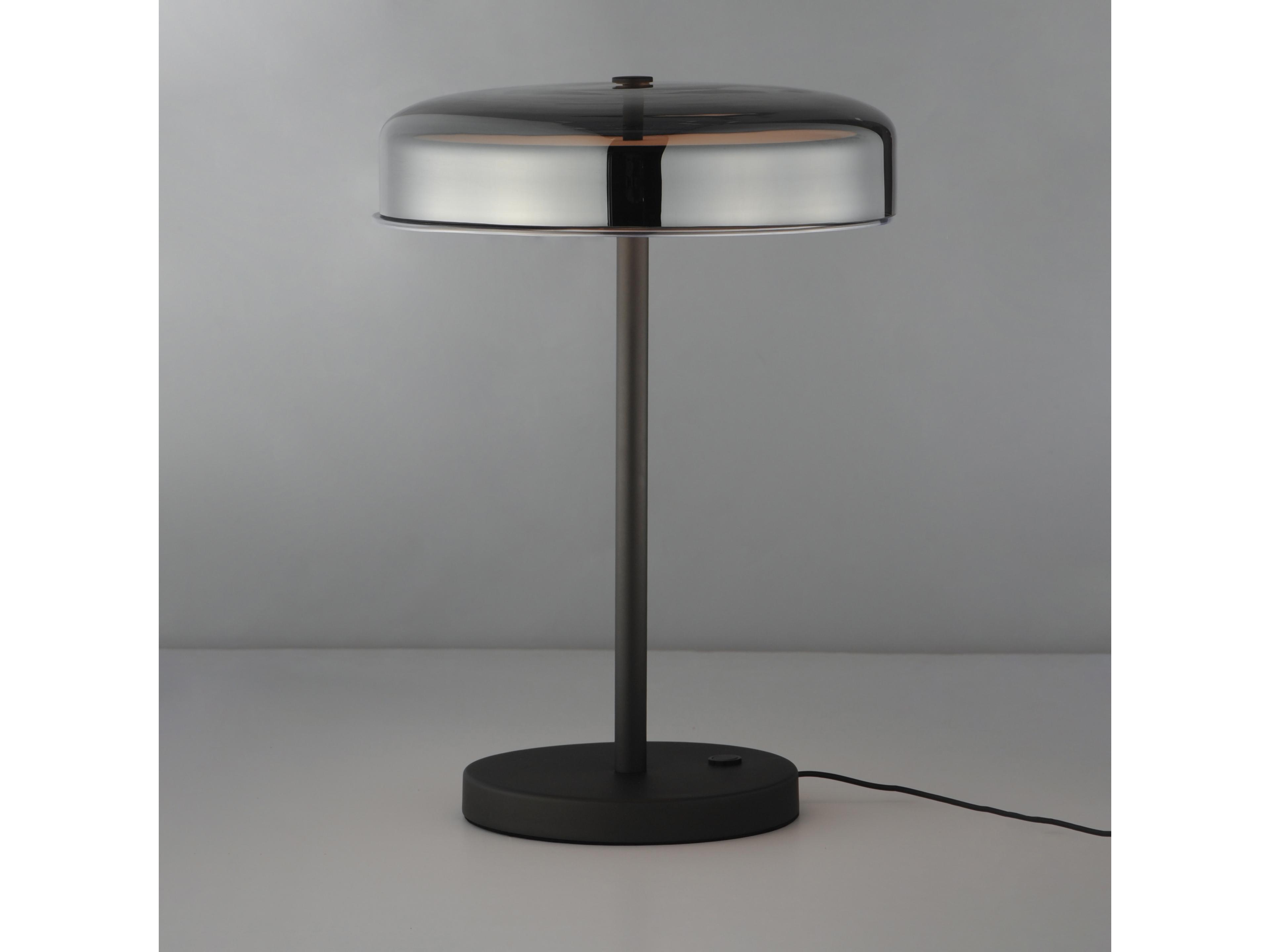 ET2 Voto Gunmetal Smoke Pc Black Table Lamp