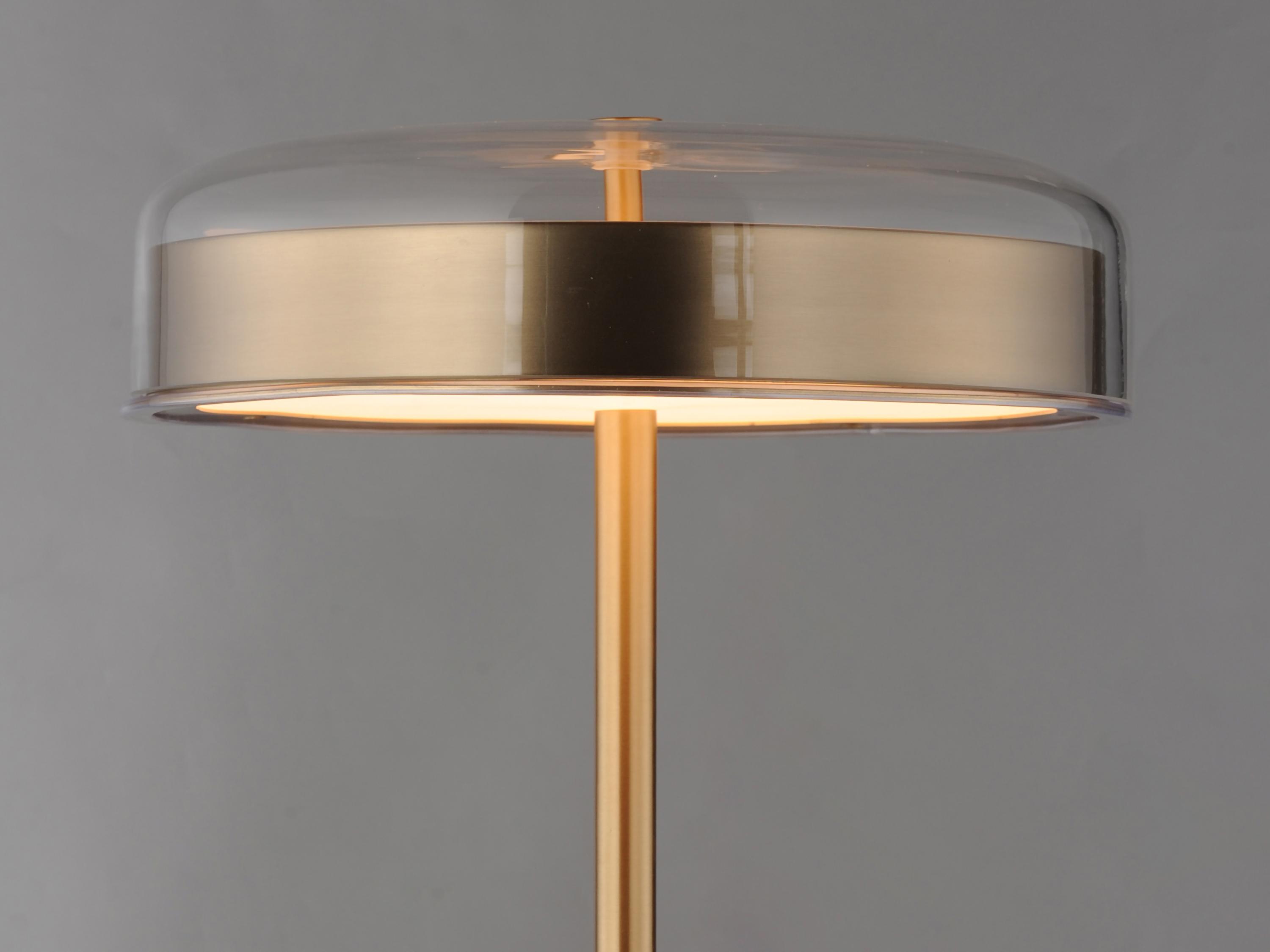 ET2 Voto Natural Aged Brass Clear Pc Table Lamp