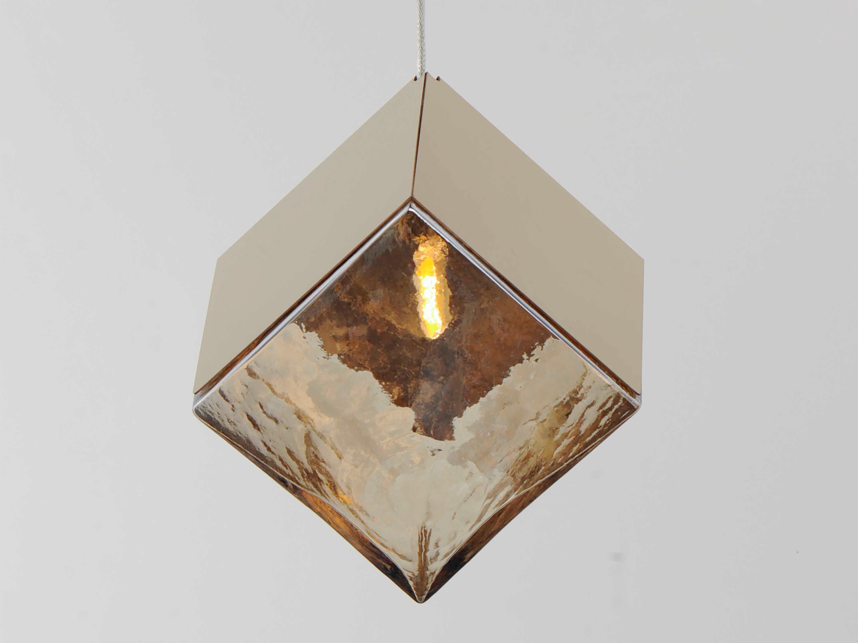 ET2 1-Light French Gold Geometric Mini Pendant