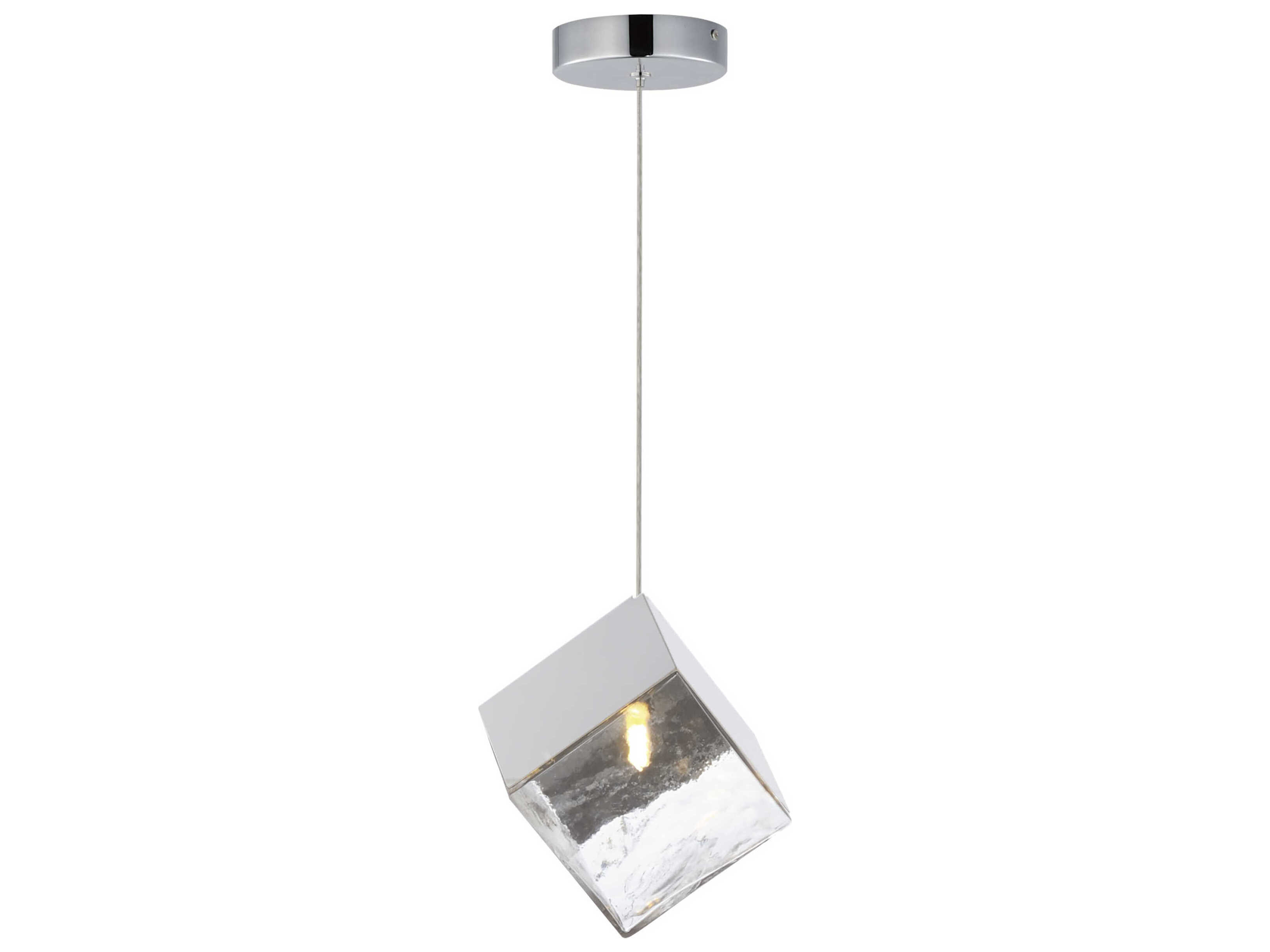 ET2 1-Light Polished Chrome Geometric Mini Pendant
