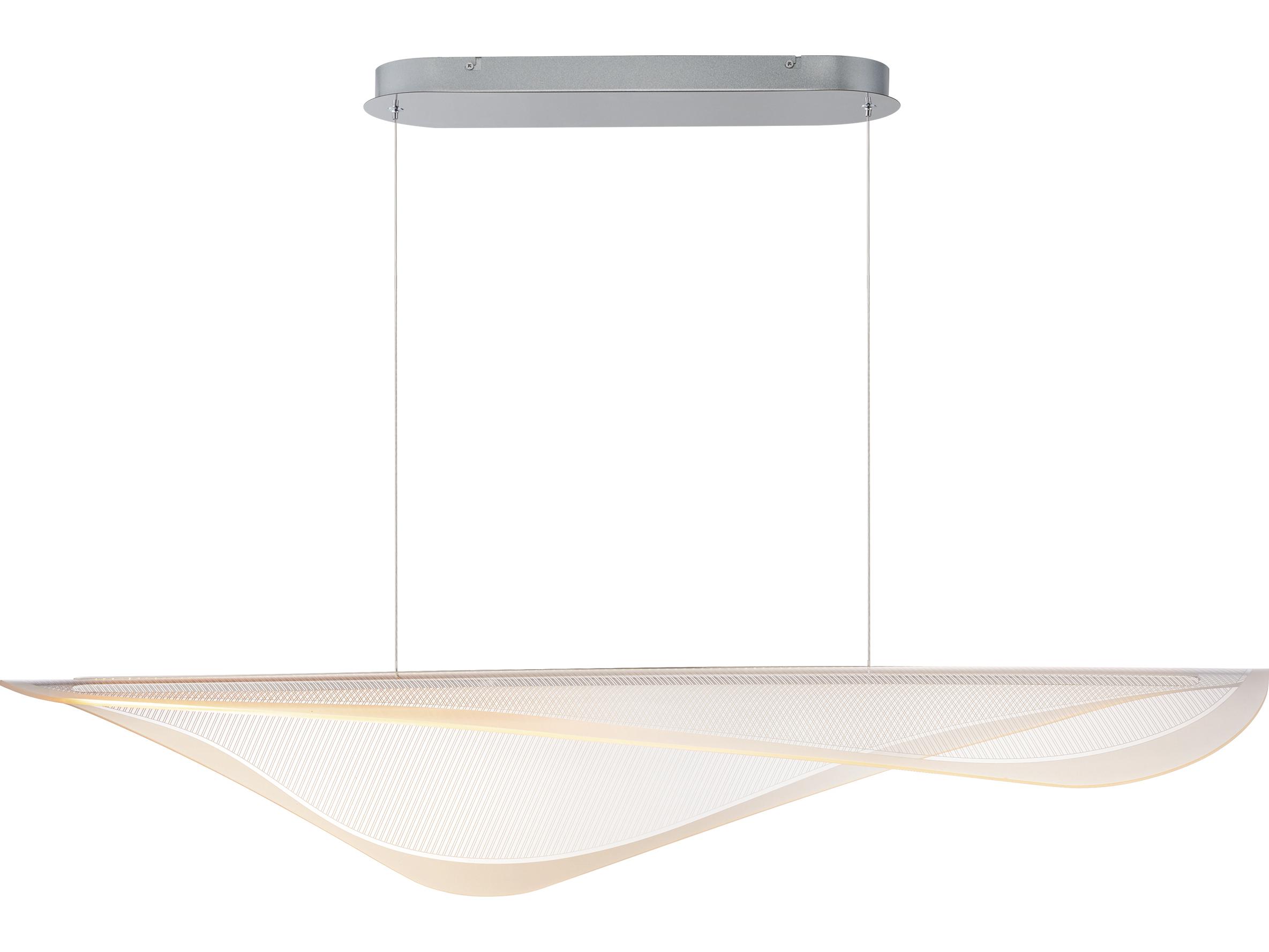ET2 Manta 1-Light Polished Chrome Linear Island Pendant