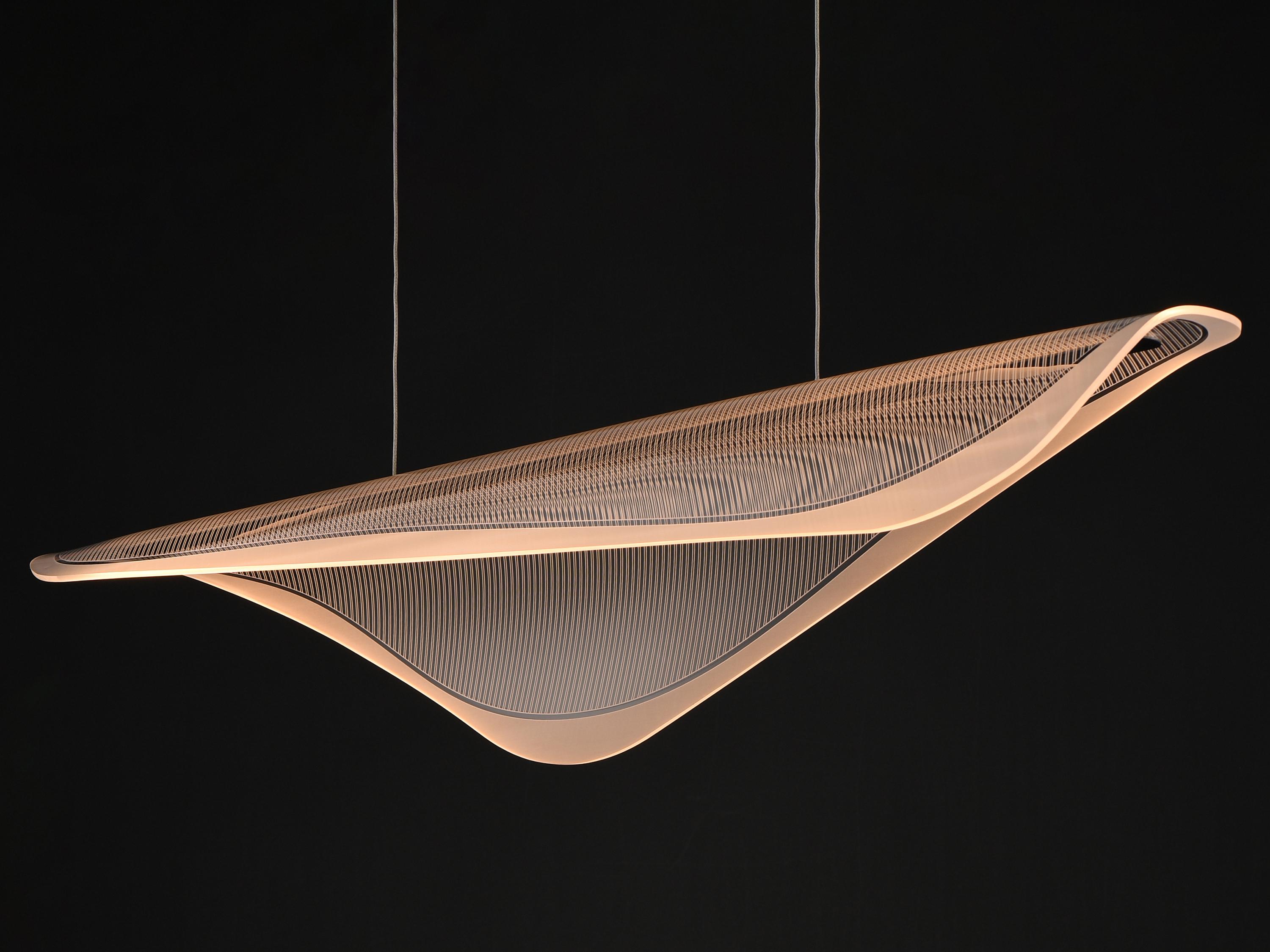 ET2 Manta 1-Light Polished Chrome Linear Island Pendant