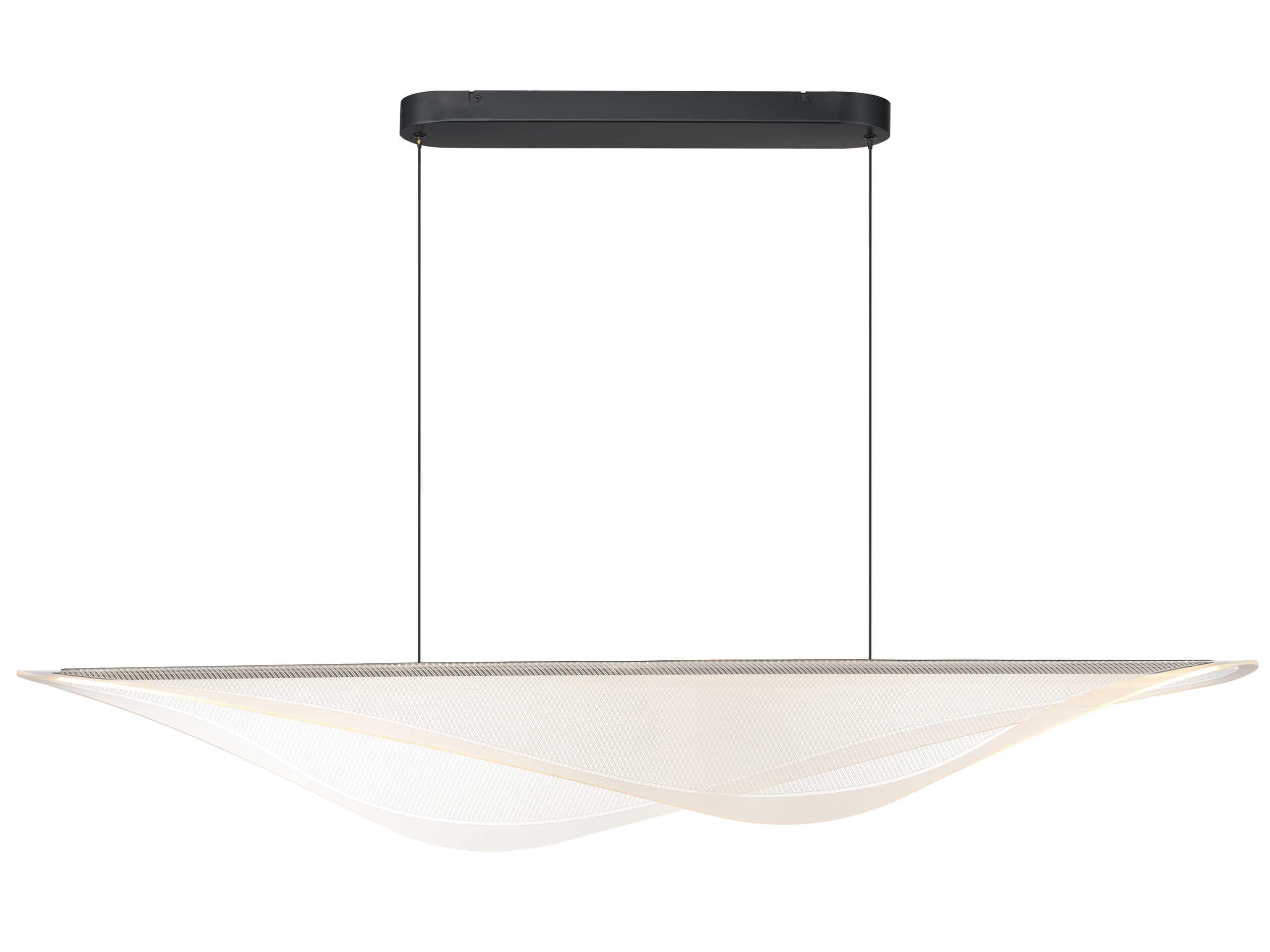 ET2 Manta 1-Light Black Linear Island Pendant