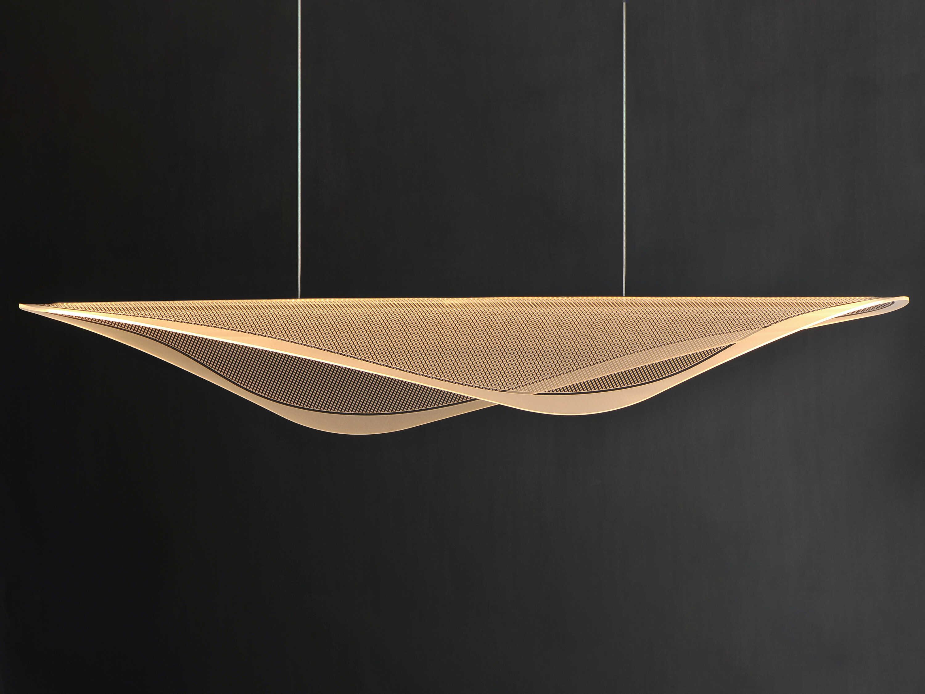 ET2 Manta 1-Light Black Linear Island Pendant