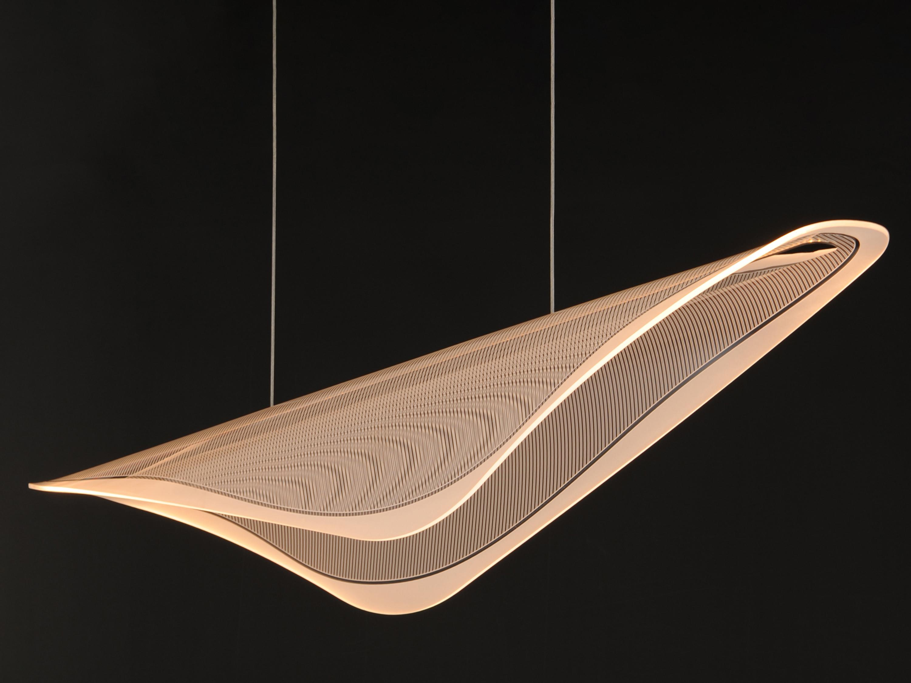 ET2 Manta 1-Light Polished Chrome Linear Island Pendant