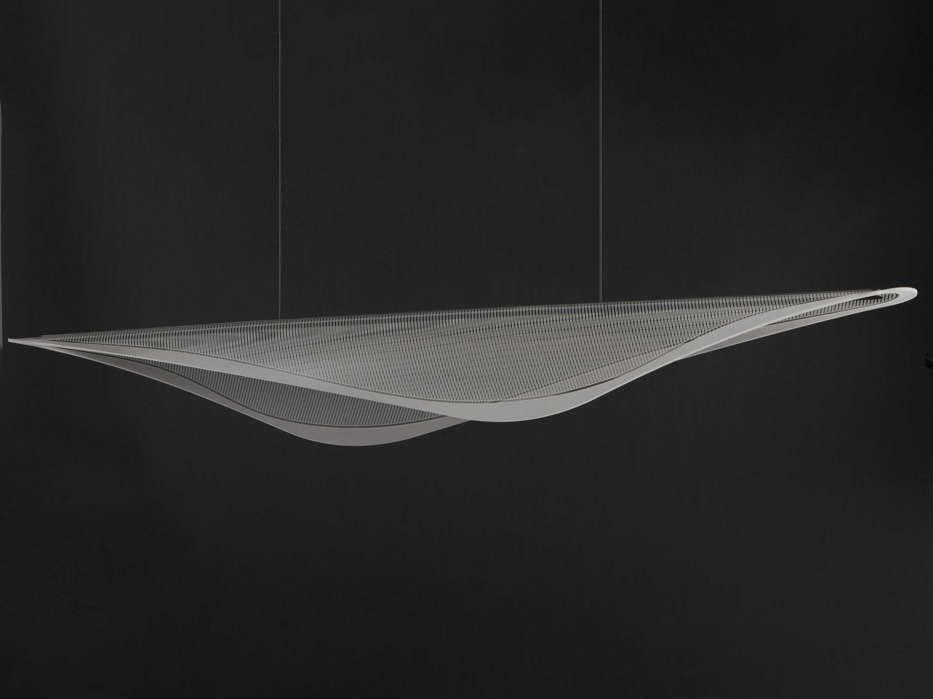 ET2 Manta 1-Light Black Linear Island Pendant