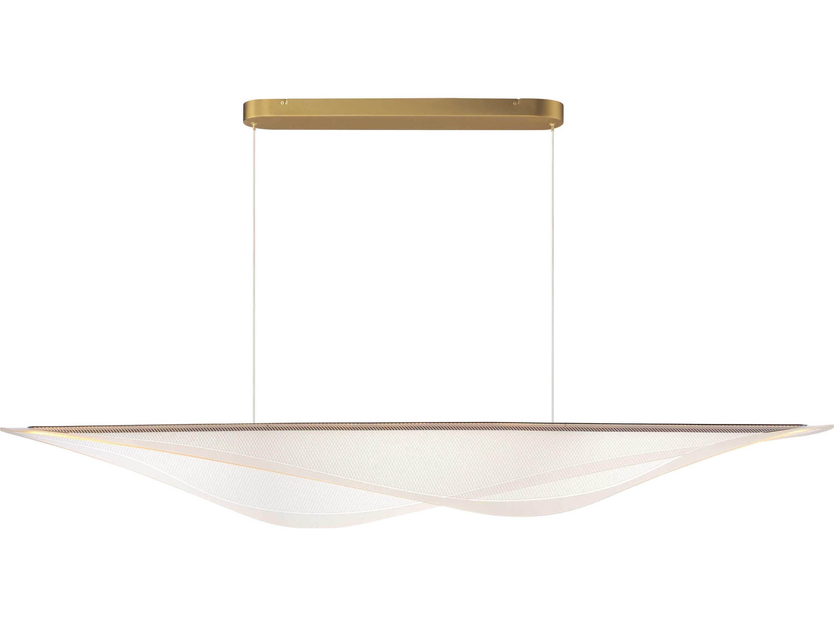 ET2 Manta 1-Light Gold Linear Island Pendant