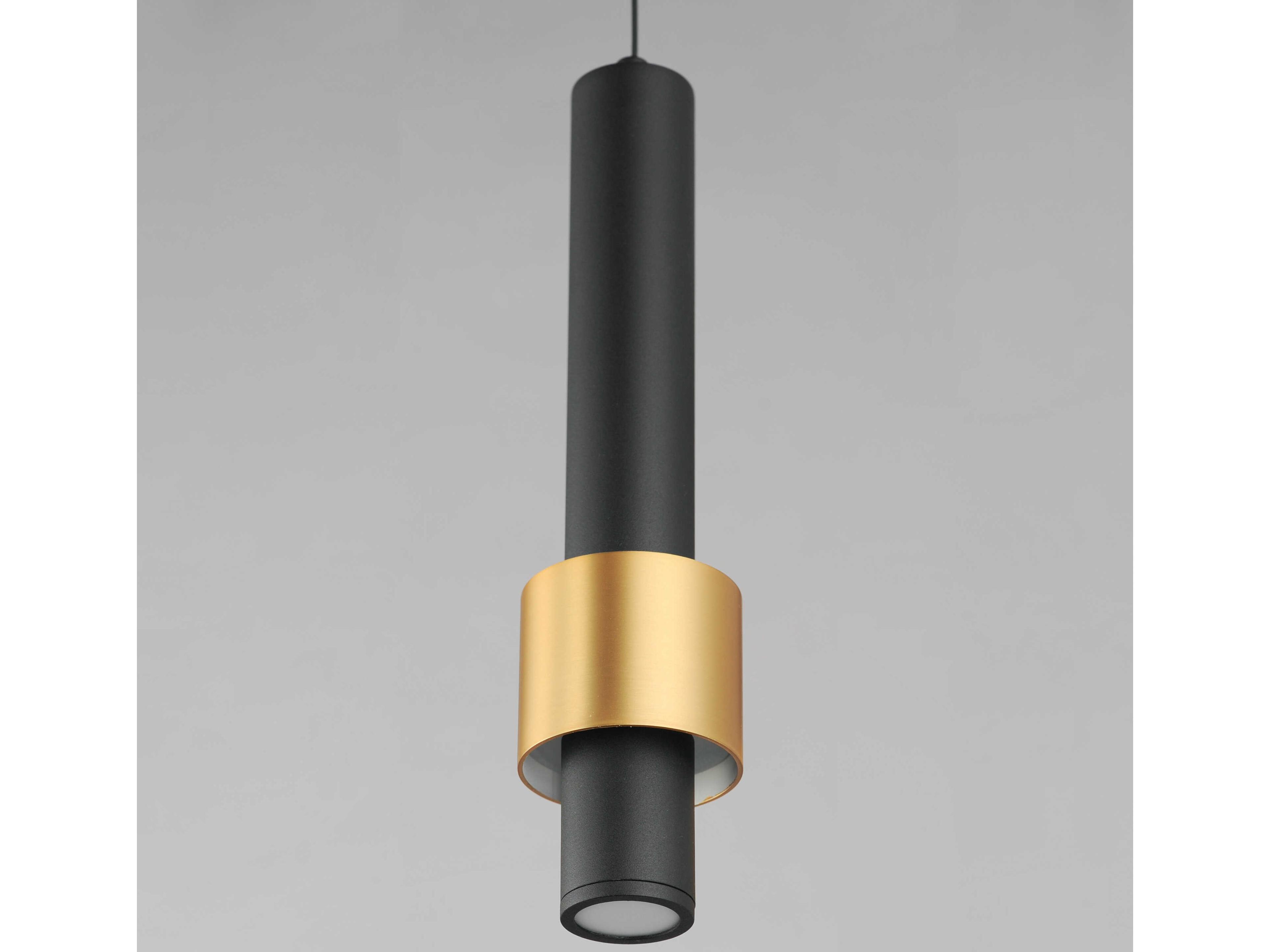 ET2 1-Light Black Gold Cylinder Mini Pendant