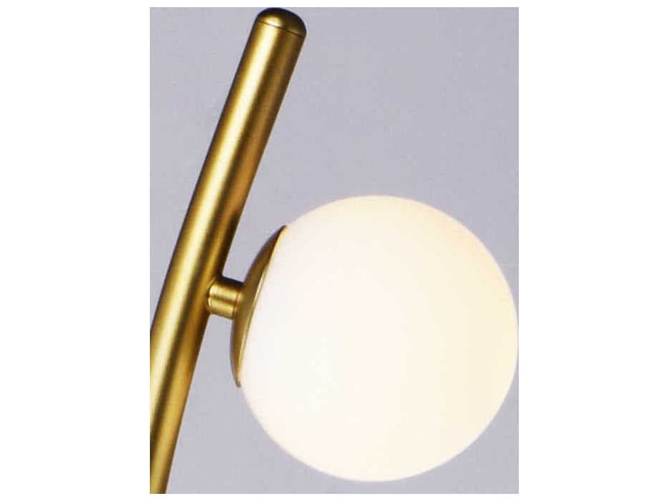 ET2 Rover LED Metallic Gold Glass Floor Lamp