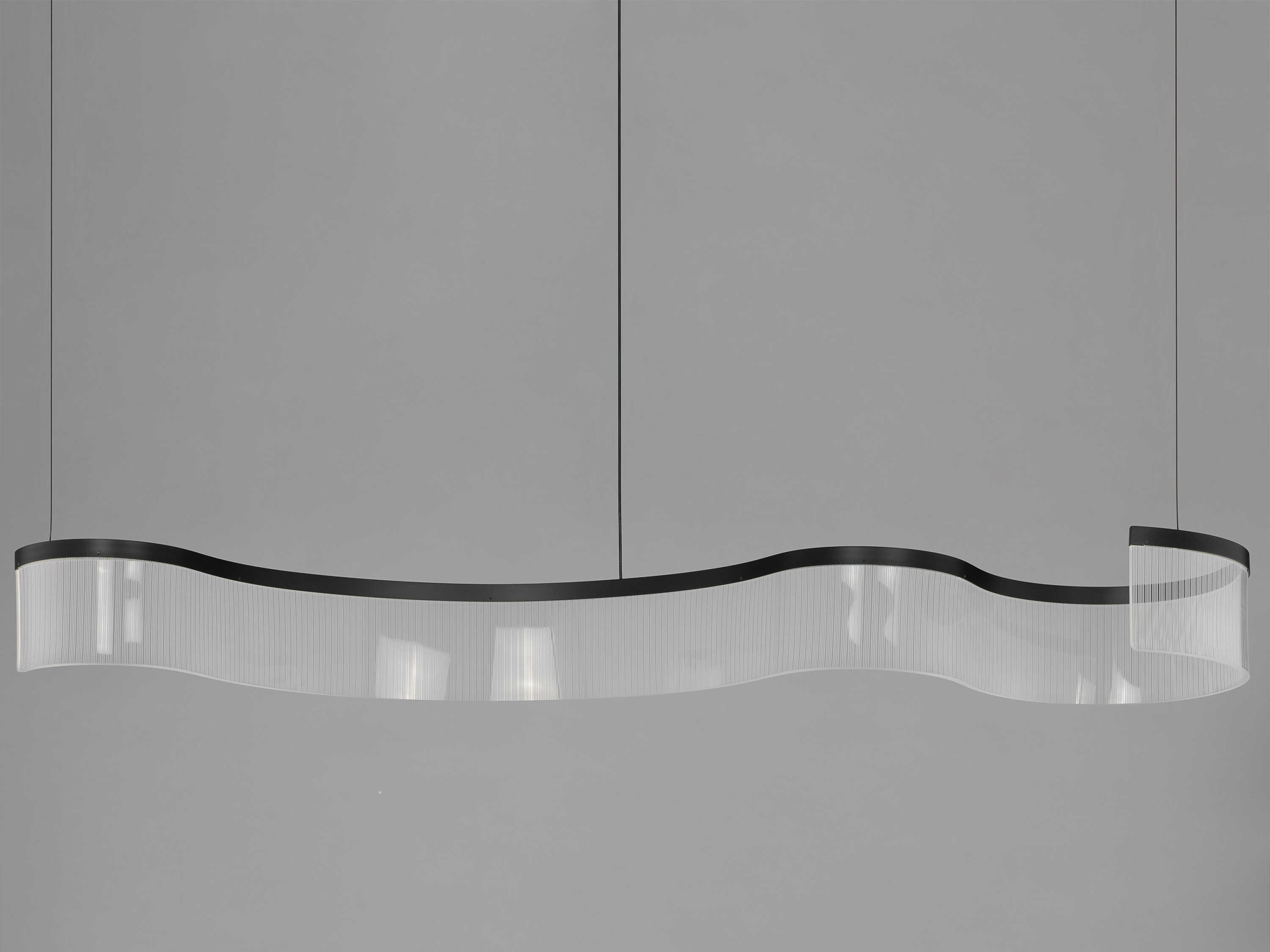 ET2 Sonata 1-Light Black Linear Island Pendant