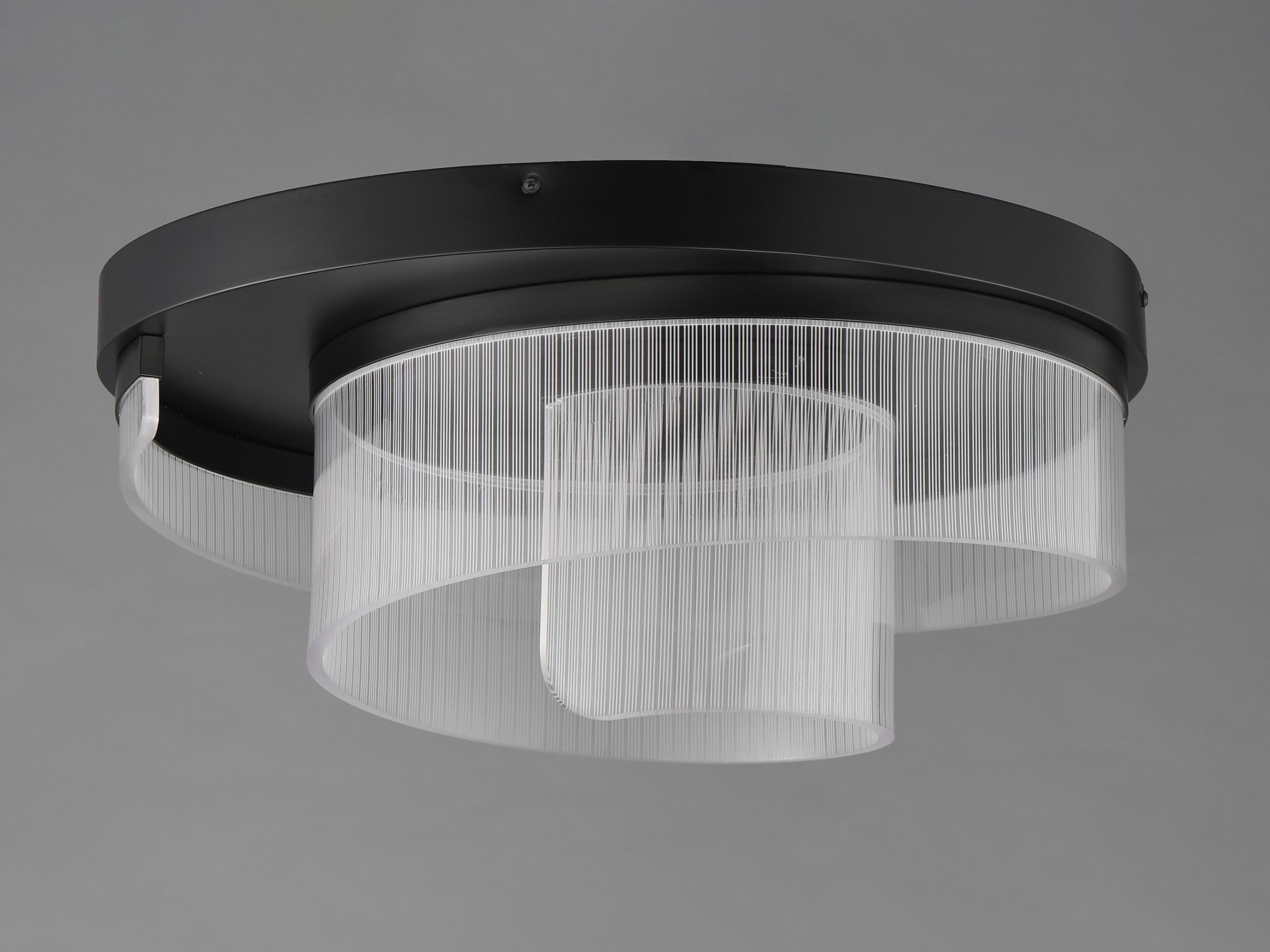 ET2 Sonata 1-Light Black Flush Mount