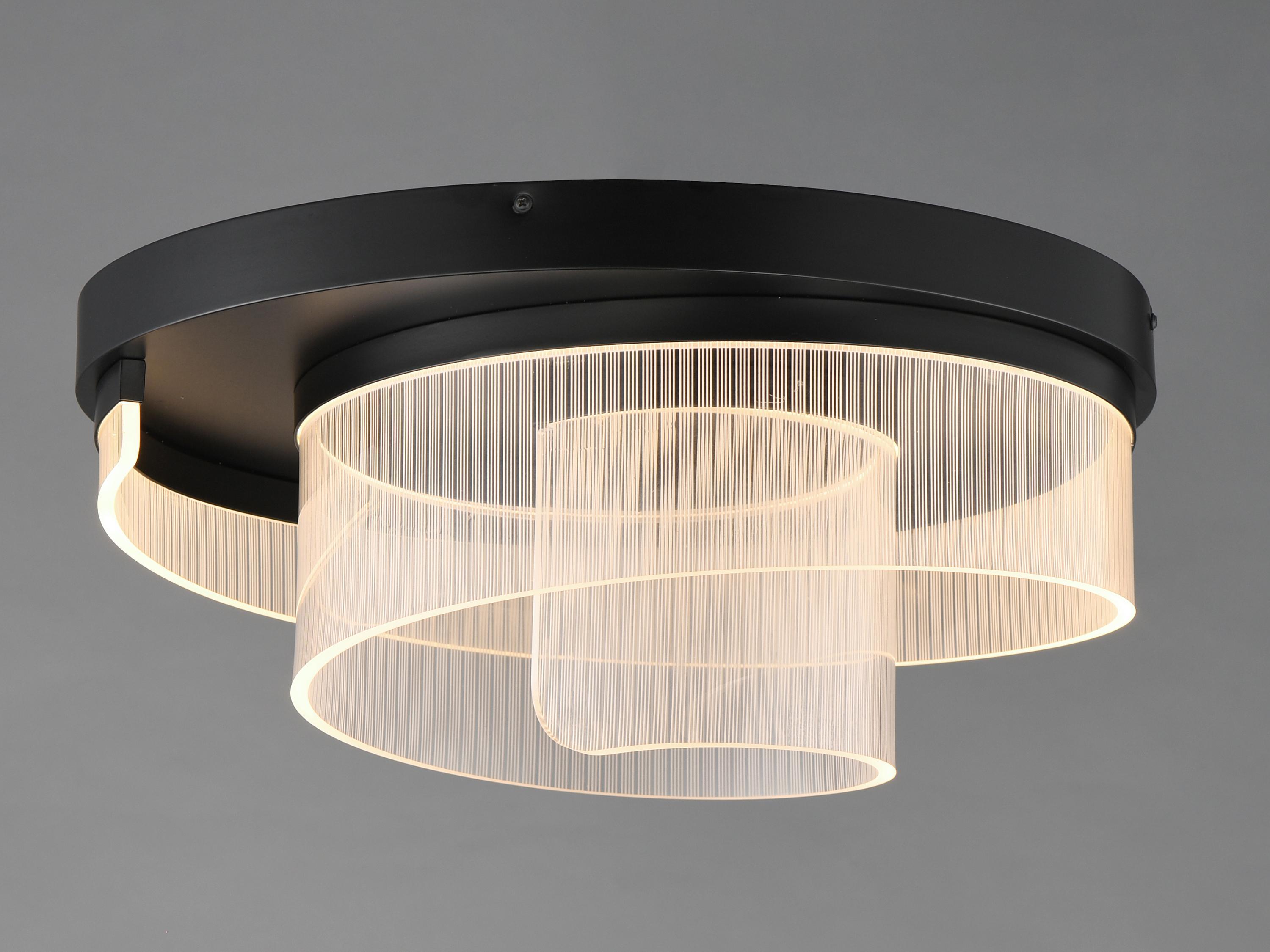 ET2 Sonata 1-Light Black Flush Mount