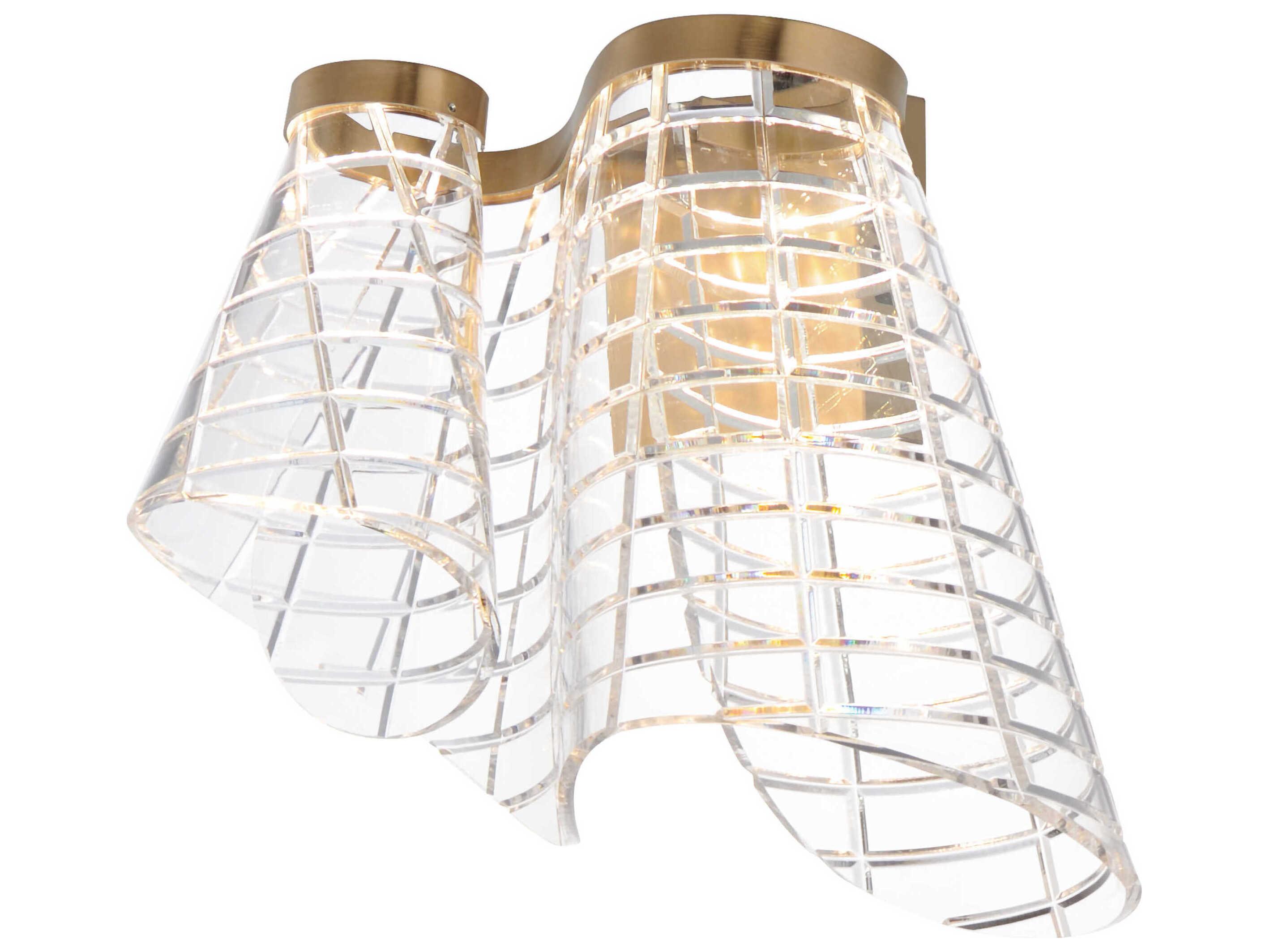 ET2 Tartan 1-Light Brushed Champagne Gold Wall Sconce