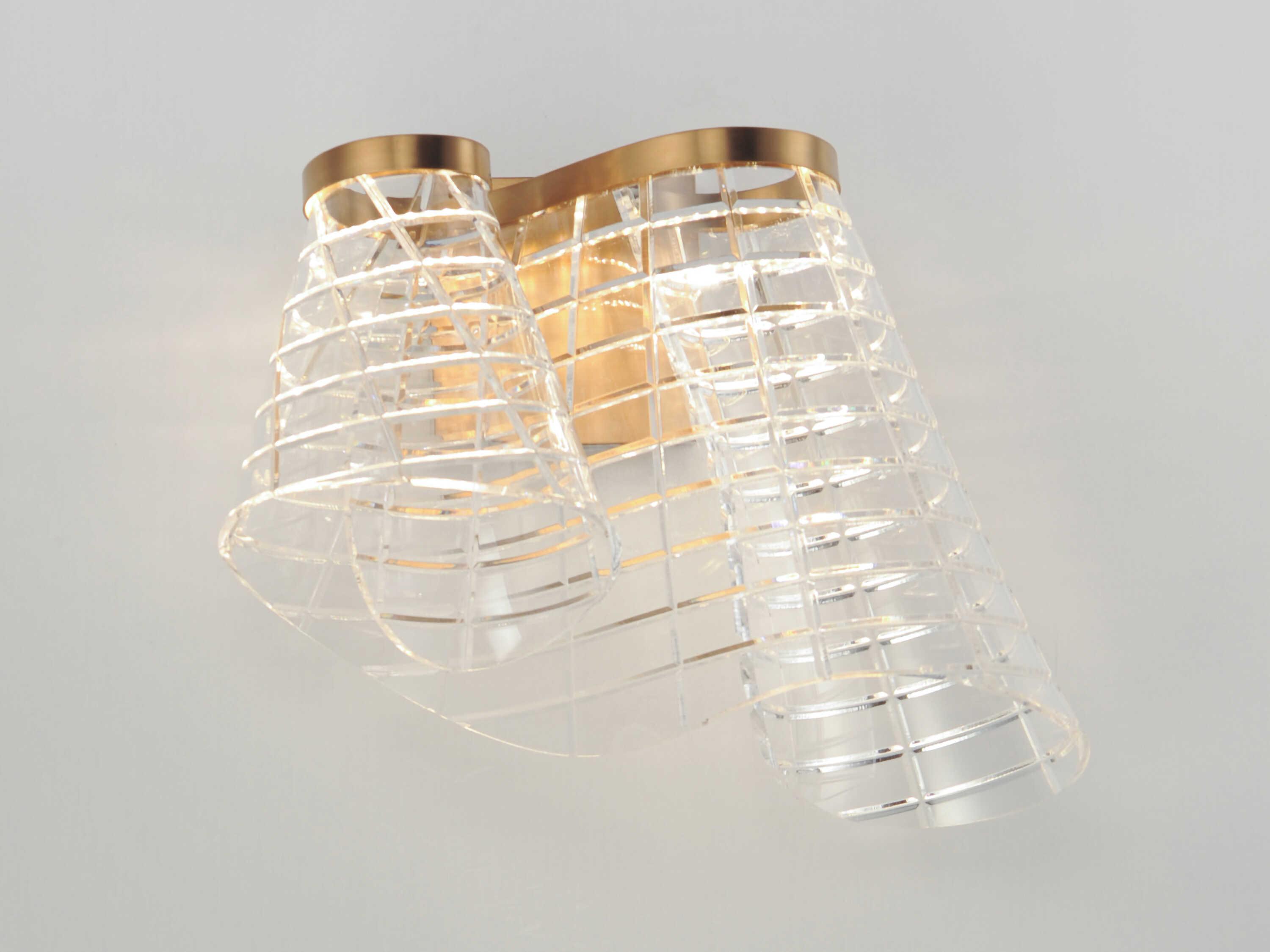 ET2 Tartan 1-Light Brushed Champagne Gold Wall Sconce