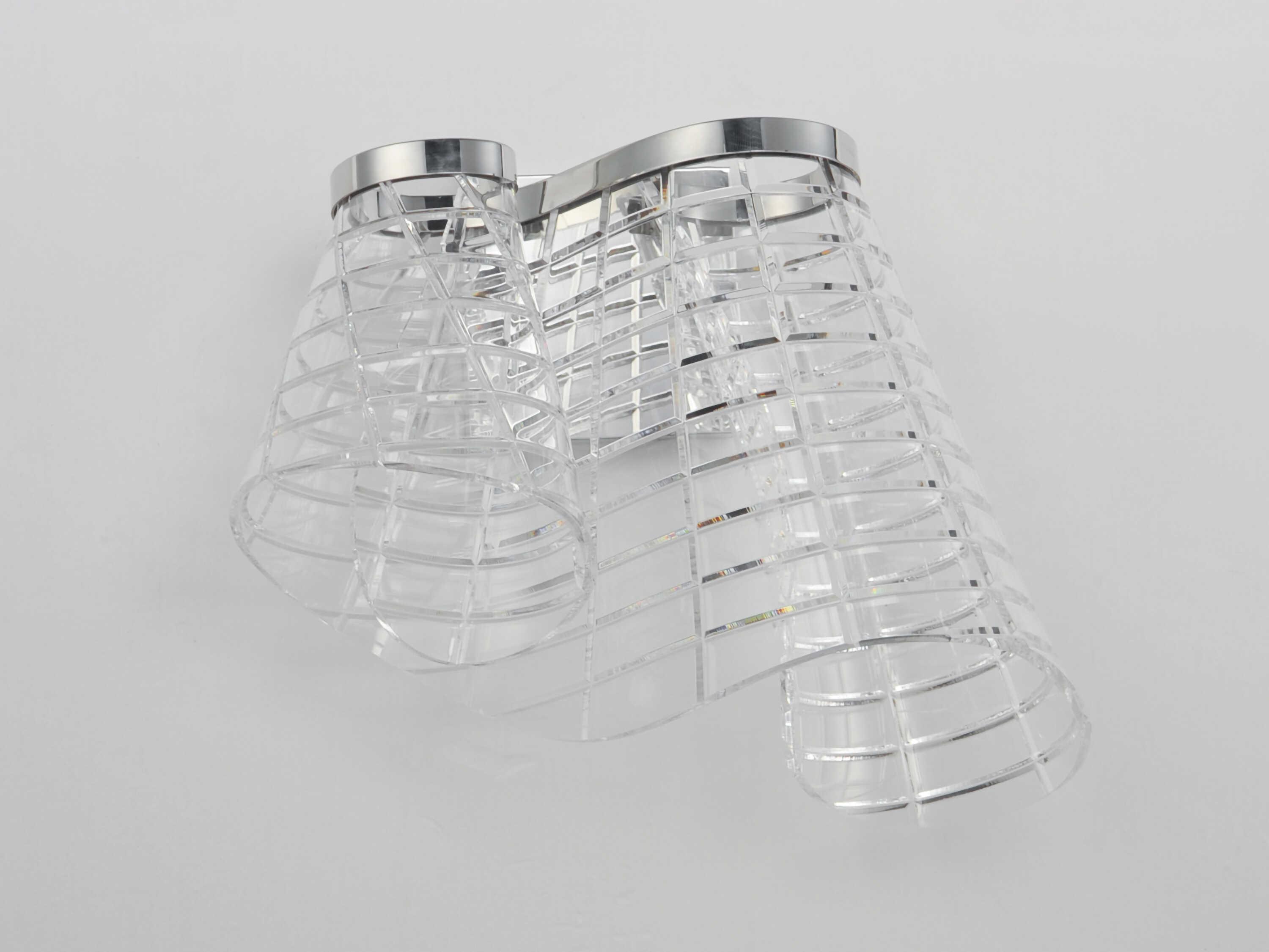 ET2 Tartan 1-Light Polished Chrome Wall Sconce