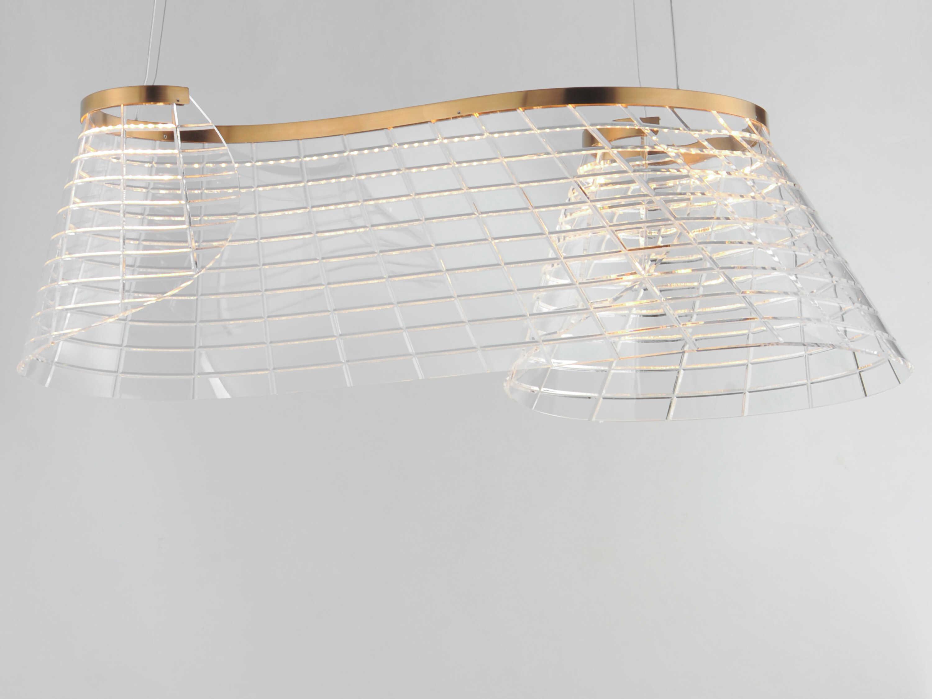 ET2 Tartan 1-Light Brushed Champagne Gold Island Pendant