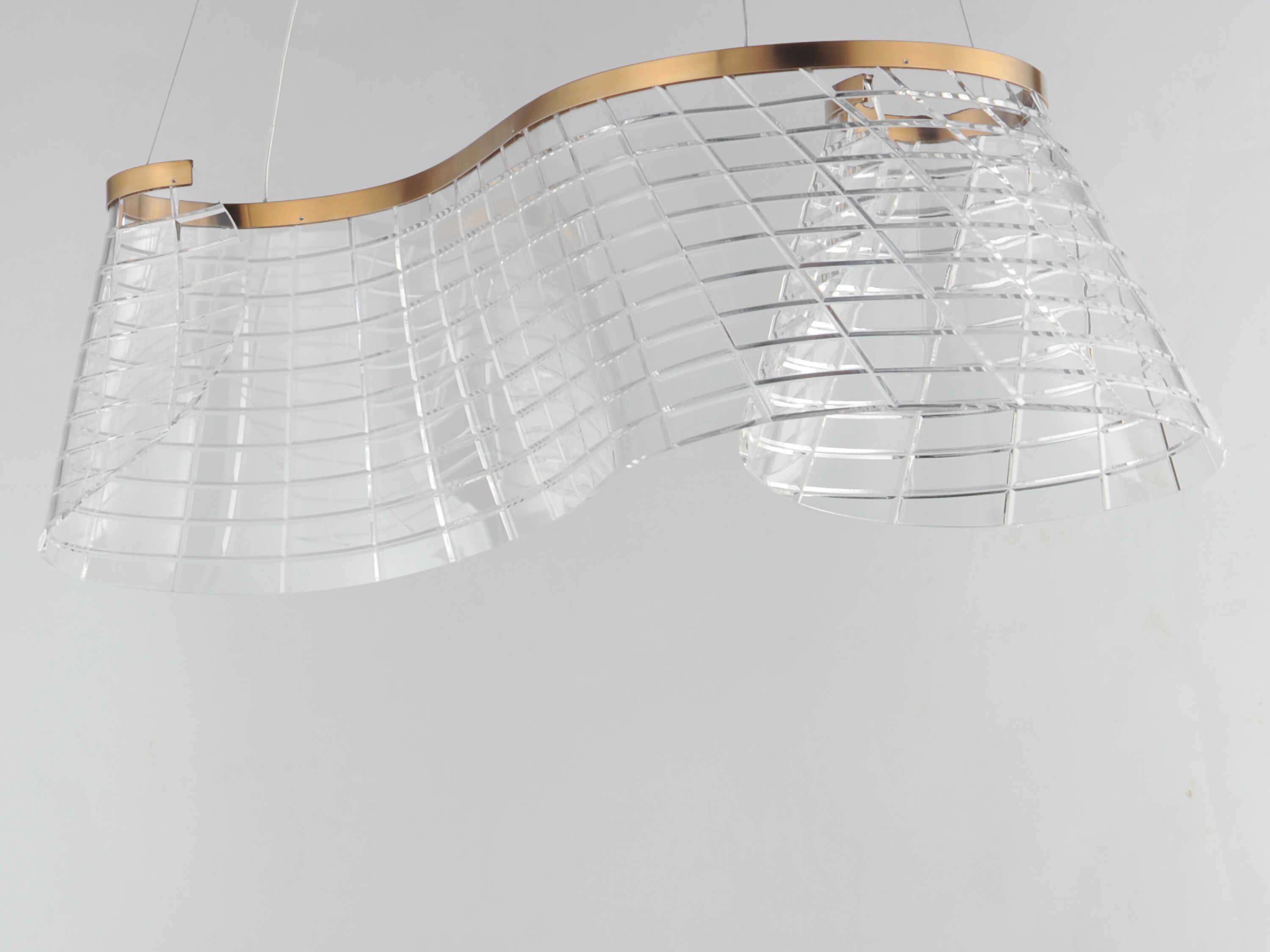 ET2 Tartan 1-Light Brushed Champagne Gold Island Pendant