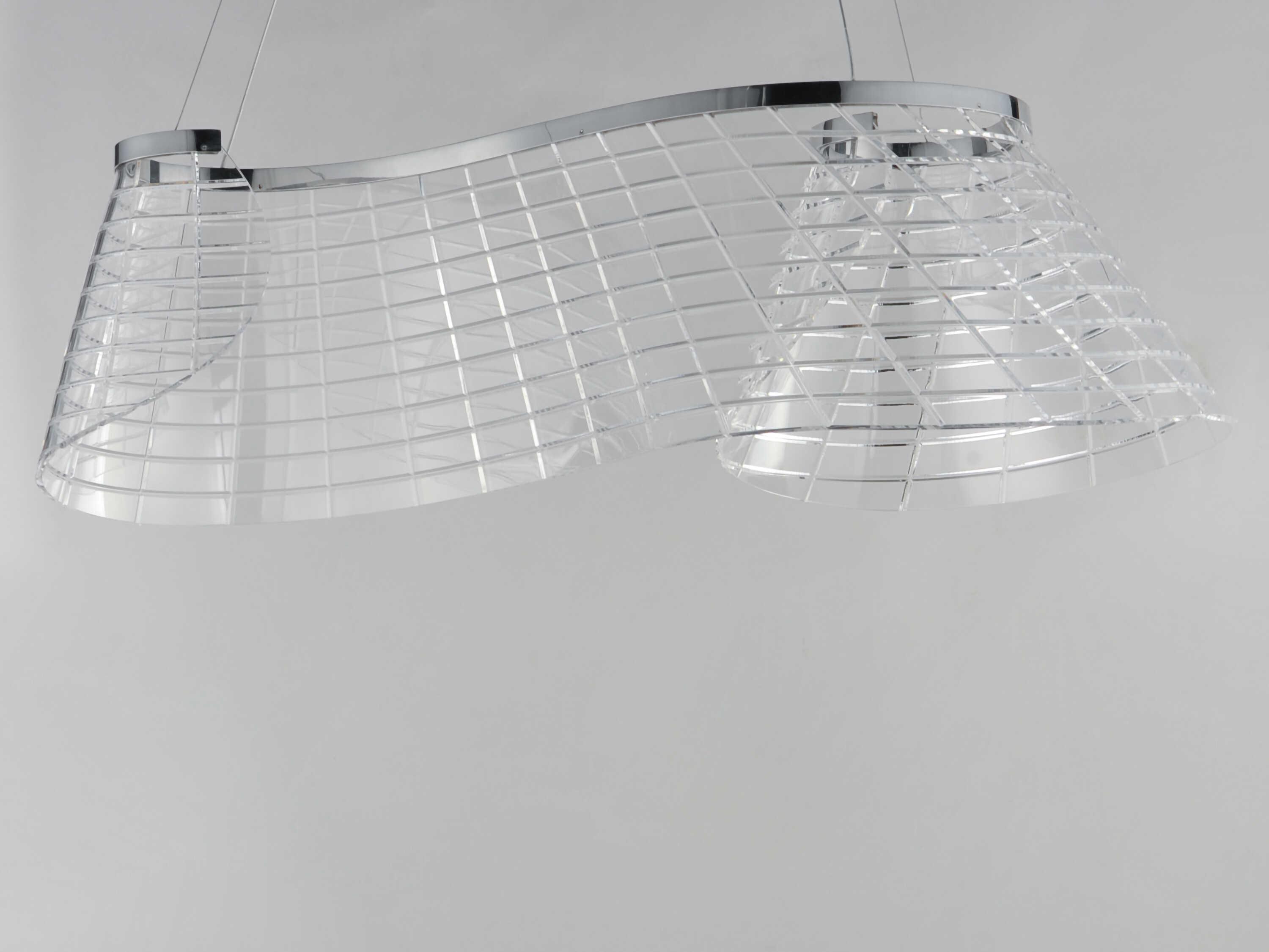 ET2 Tartan 1-Light Polished Chrome Island Pendant