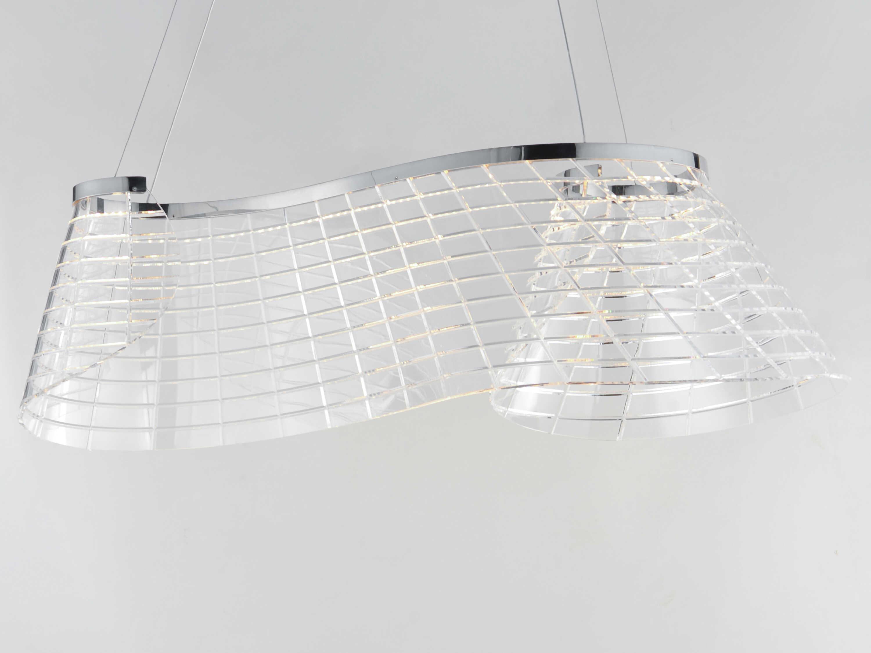 ET2 Tartan 1-Light Polished Chrome Island Pendant