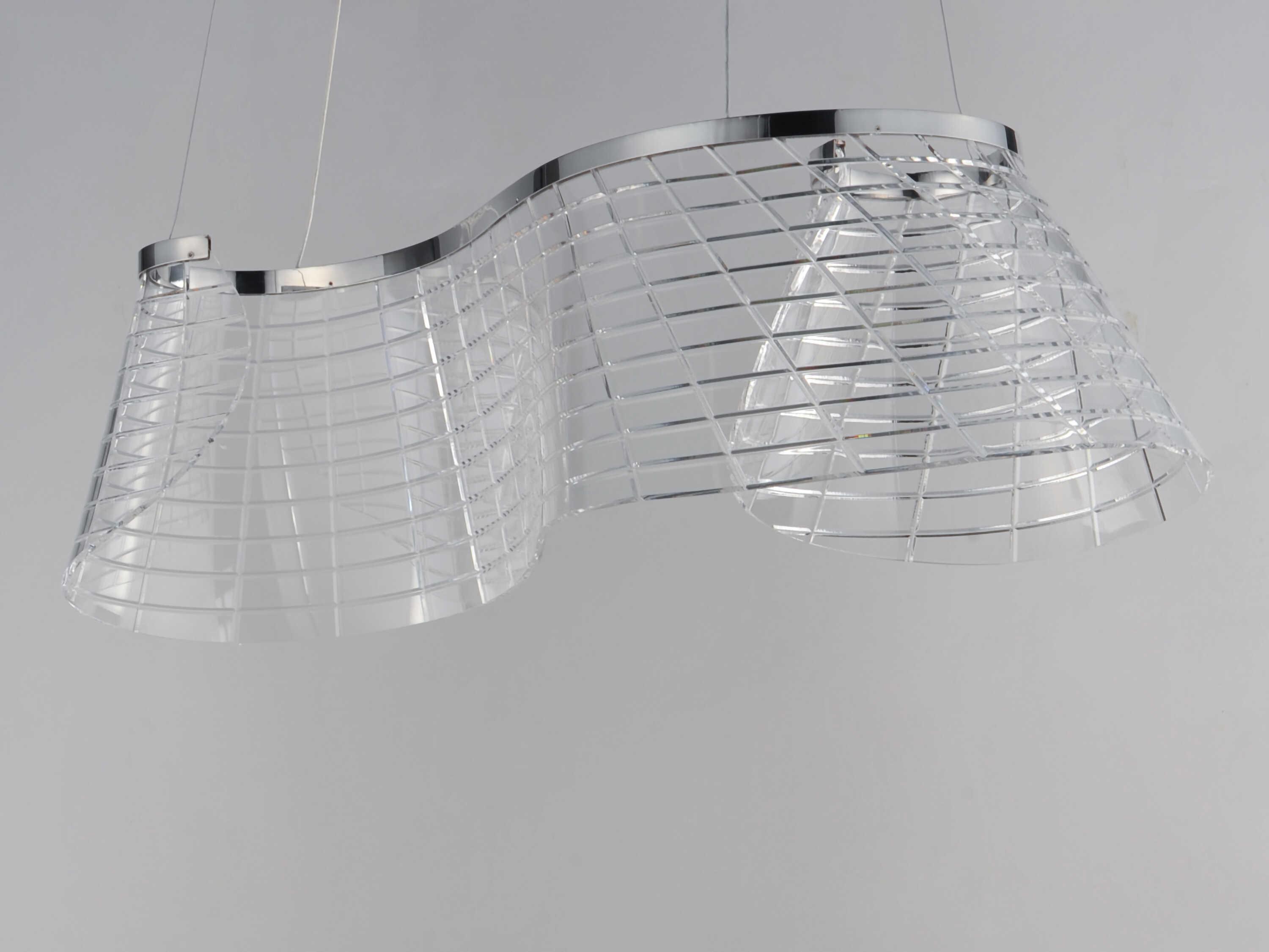 ET2 Tartan 1-Light Polished Chrome Island Pendant