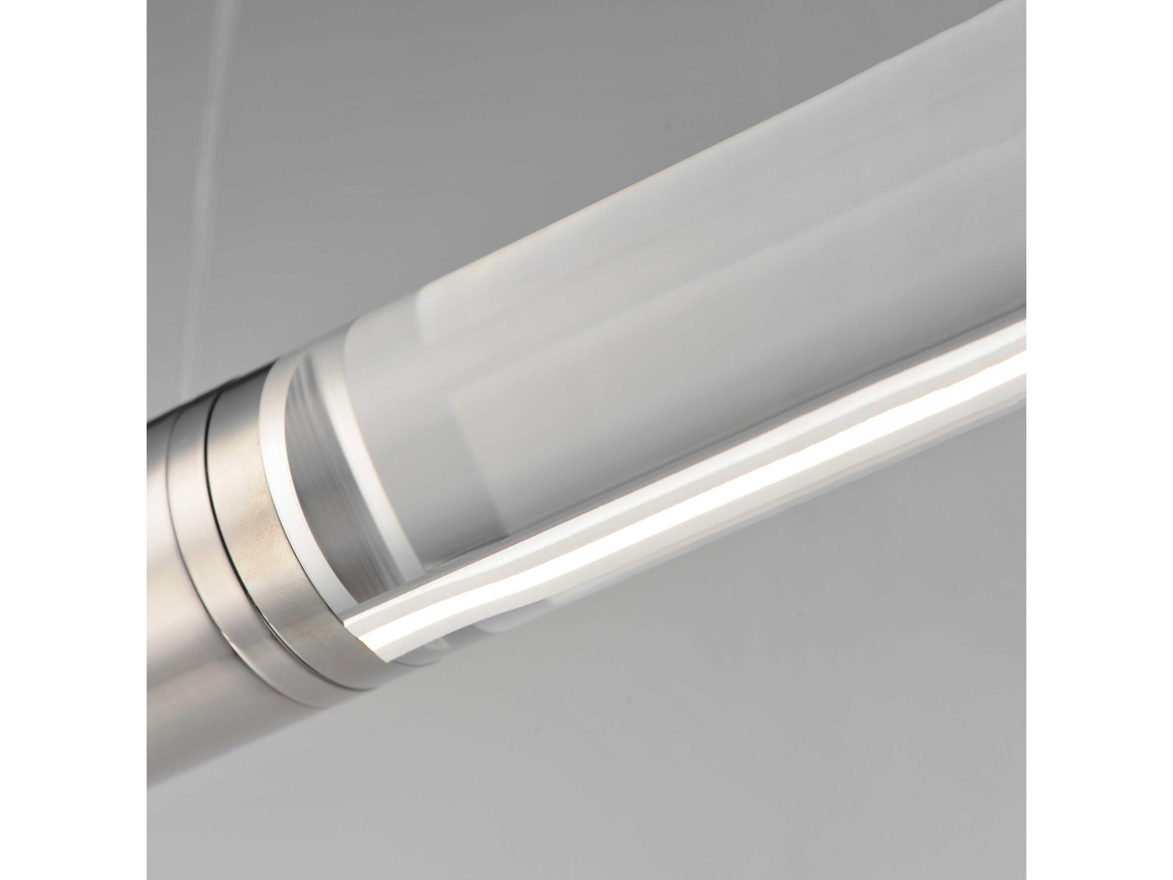 ET2 Vanish 2-Light Brushed Aluminum Silver Linear Island Pendant