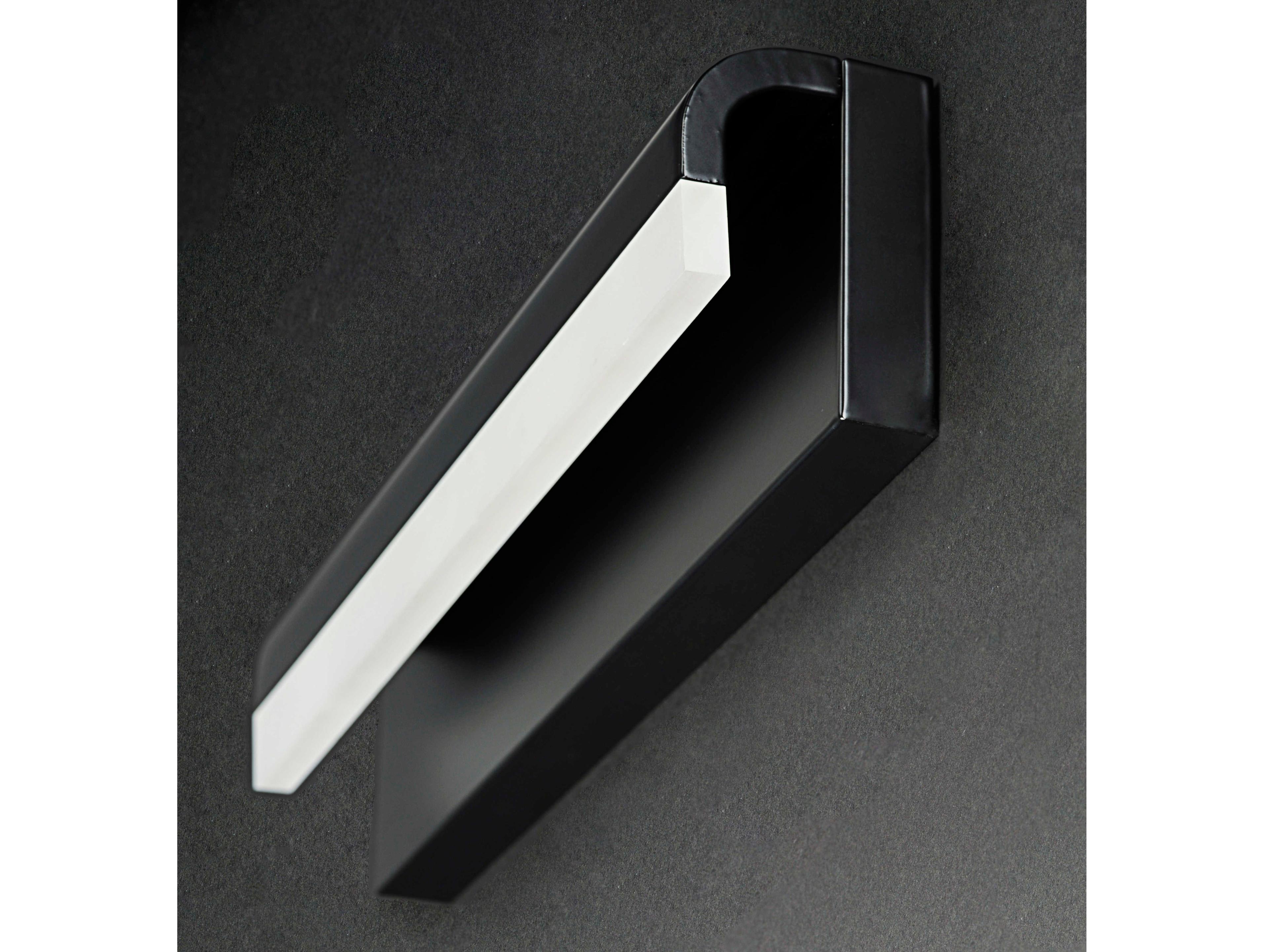 ET2 Waterfall 1-Light Black LED Vanity Light
