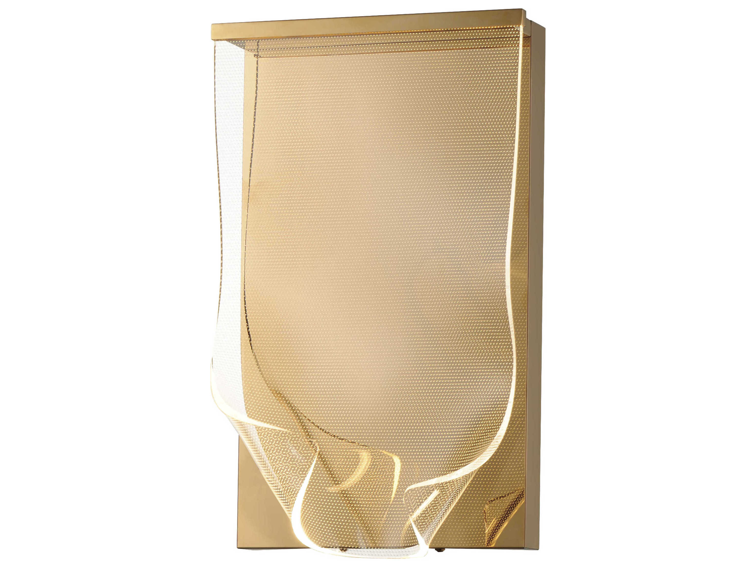 ET2 Rinkle 1-Light French Gold LED Wall Sconce