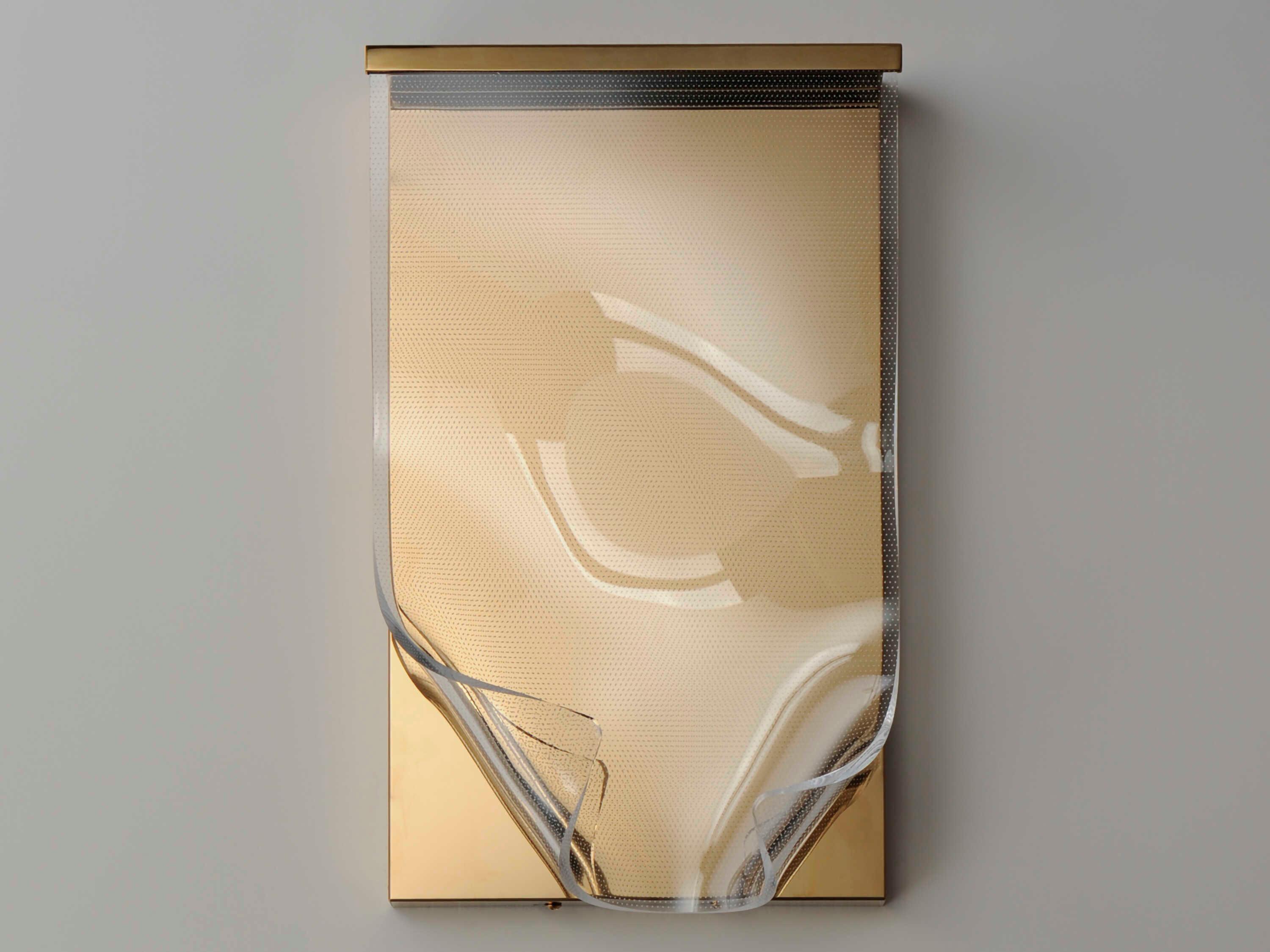 ET2 Rinkle 1-Light French Gold LED Wall Sconce