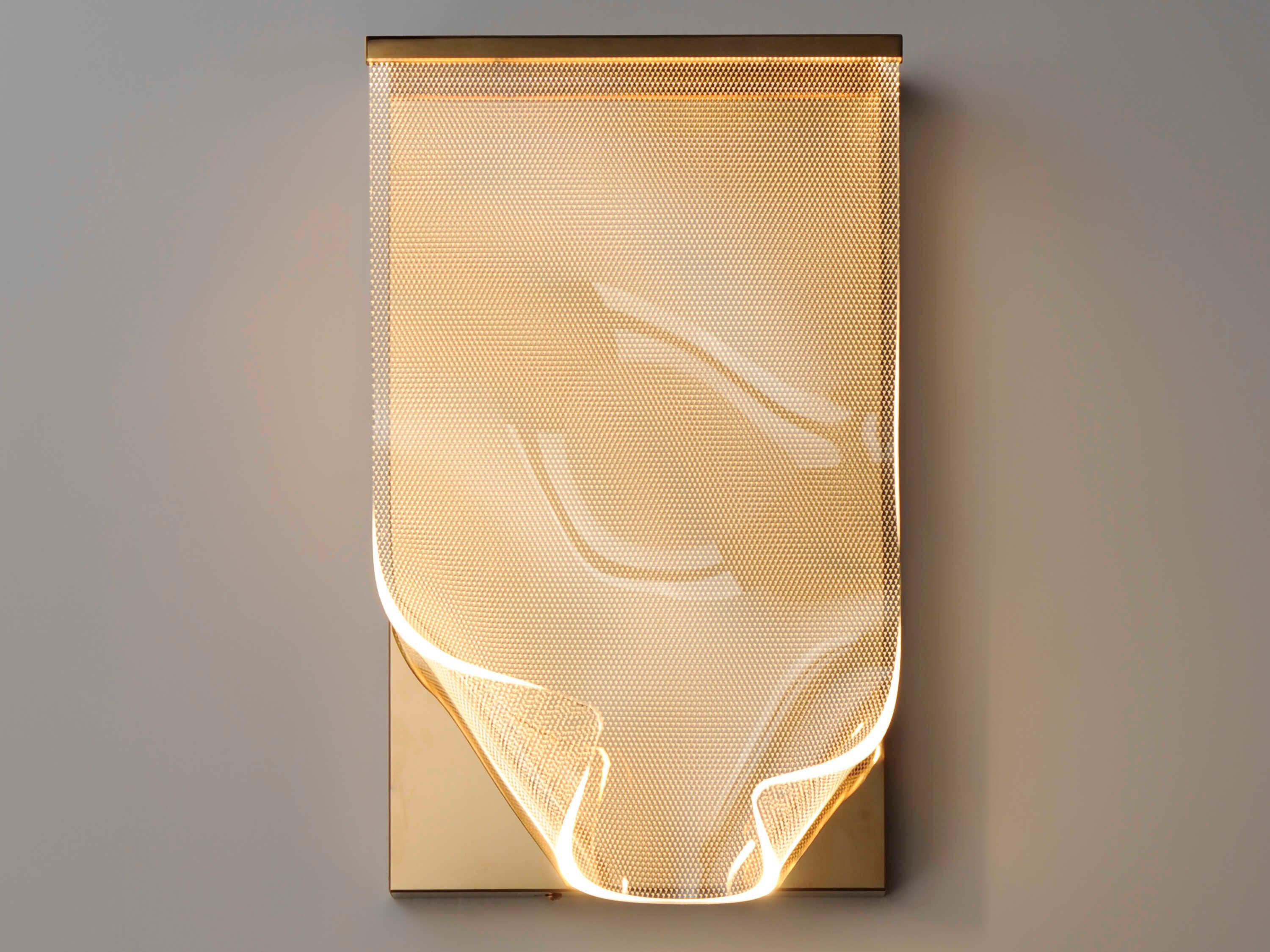 ET2 Rinkle 1-Light French Gold LED Wall Sconce
