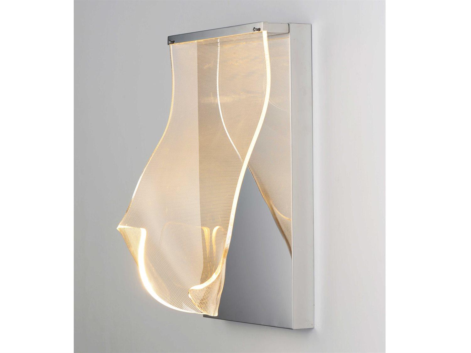 ET2 Rinkle 1-Light Polished Chrome LED Wall Sconce