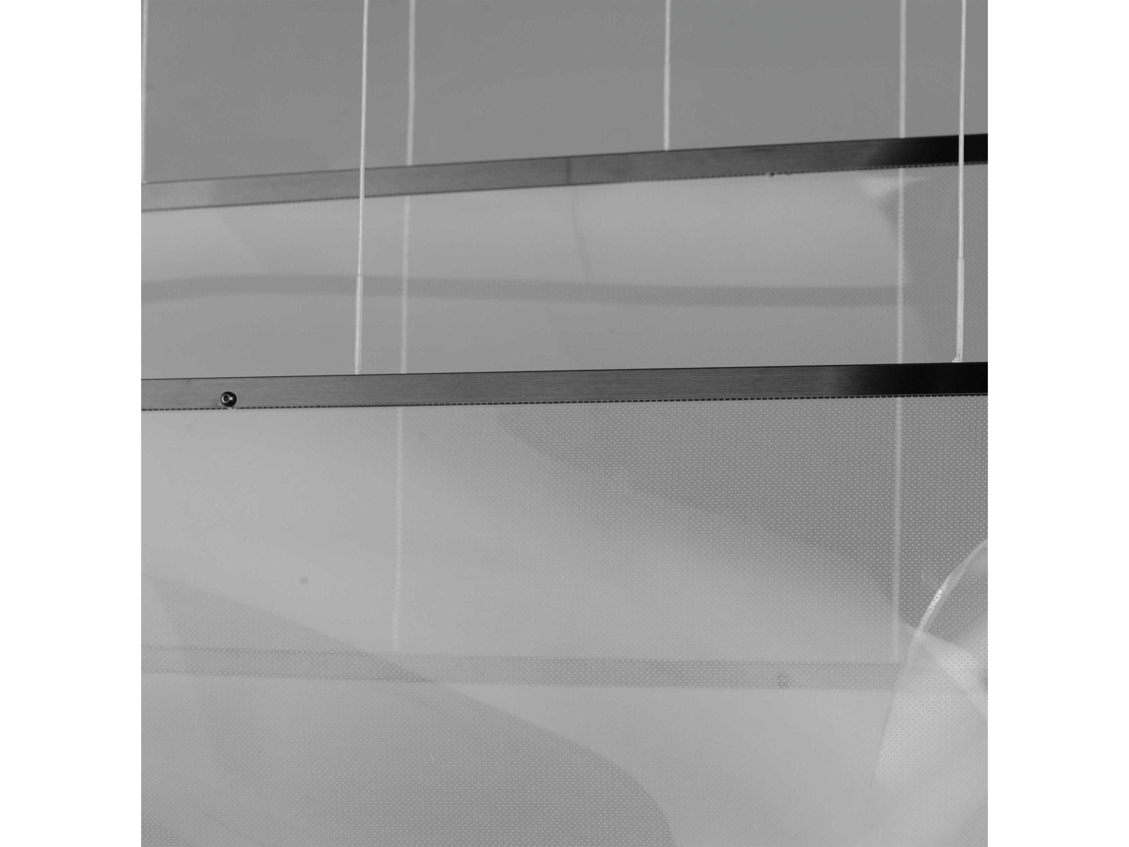 ET2 Rinkle 3-Light Brushed Gunmetal LED Linear Island Pendant