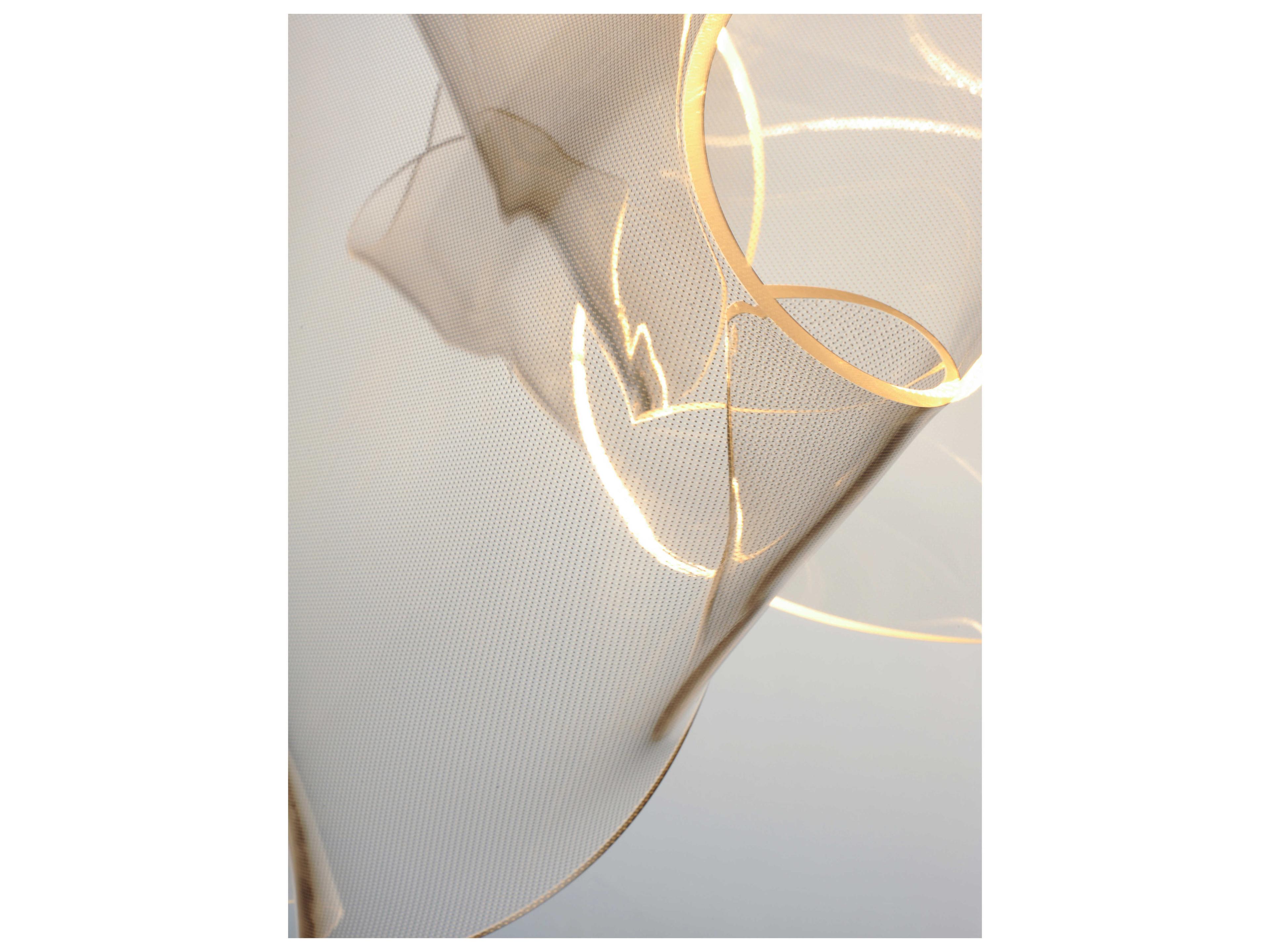 ET2 Rinkle 3-Light Polished Chrome LED Linear Tiered Island Pendant