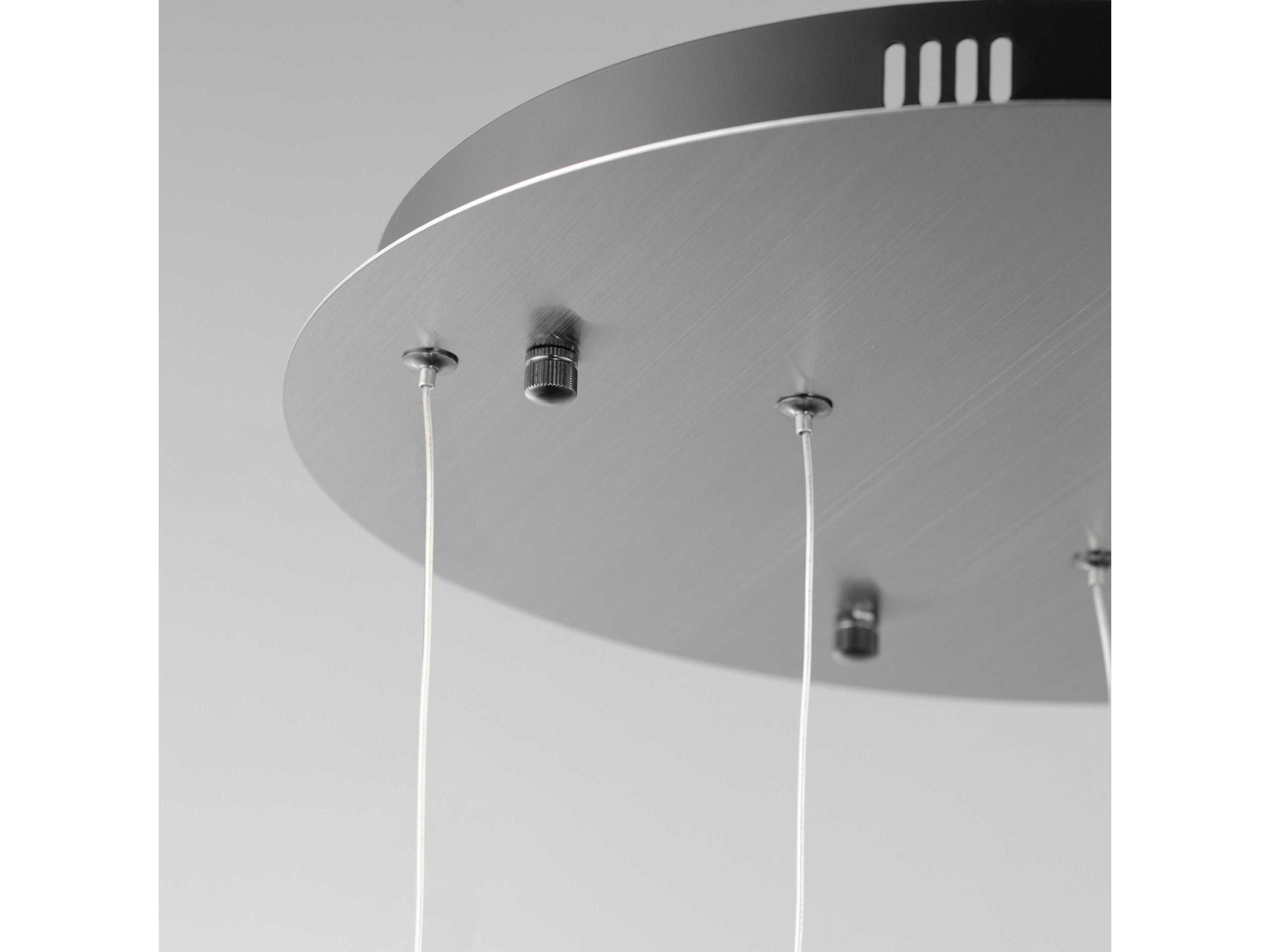 ET2 Rinkle 3-Light Brushed Gunmetal LED Pendant