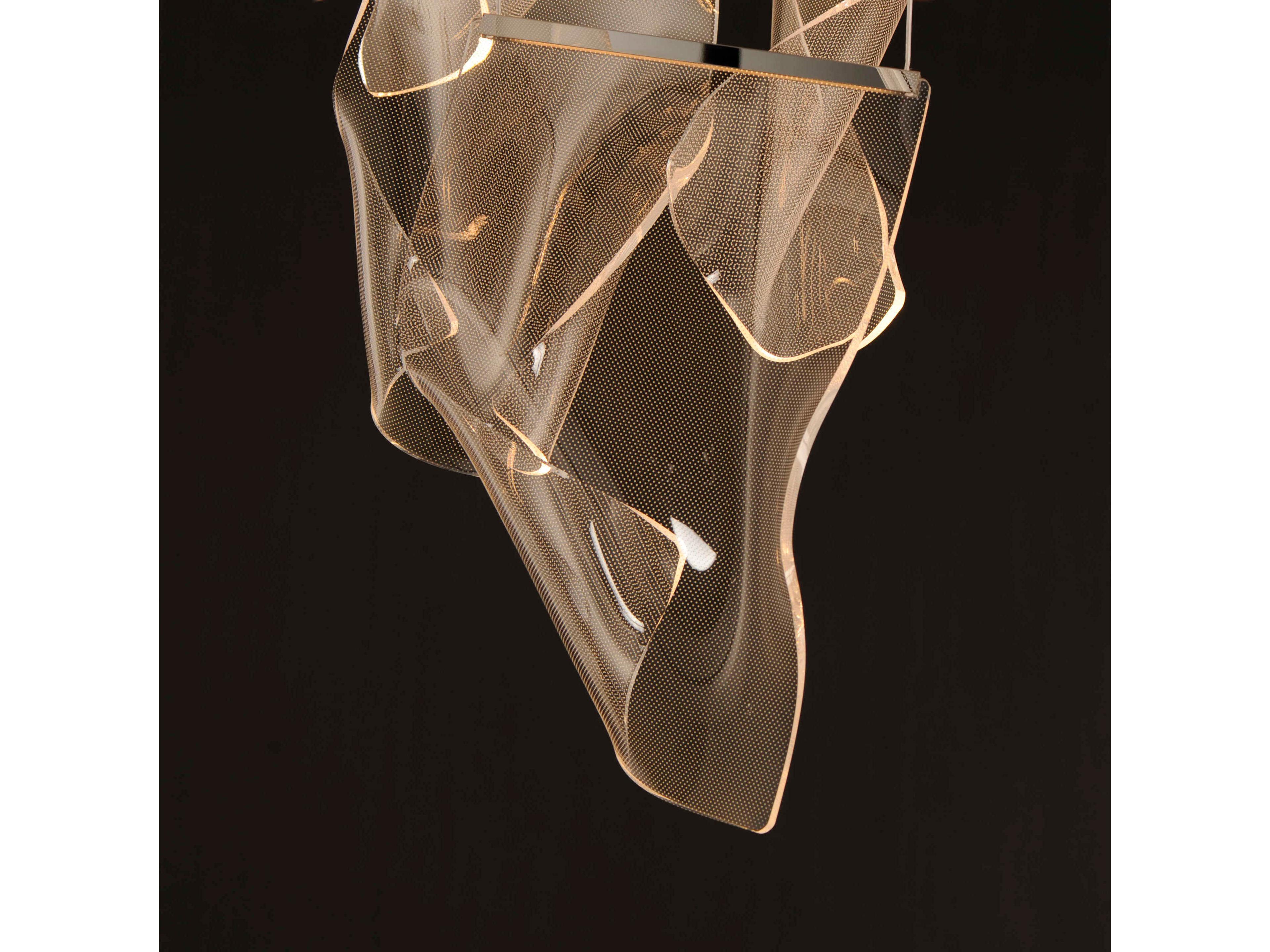 ET2 Rinkle 3-Light Brushed Gunmetal LED Pendant