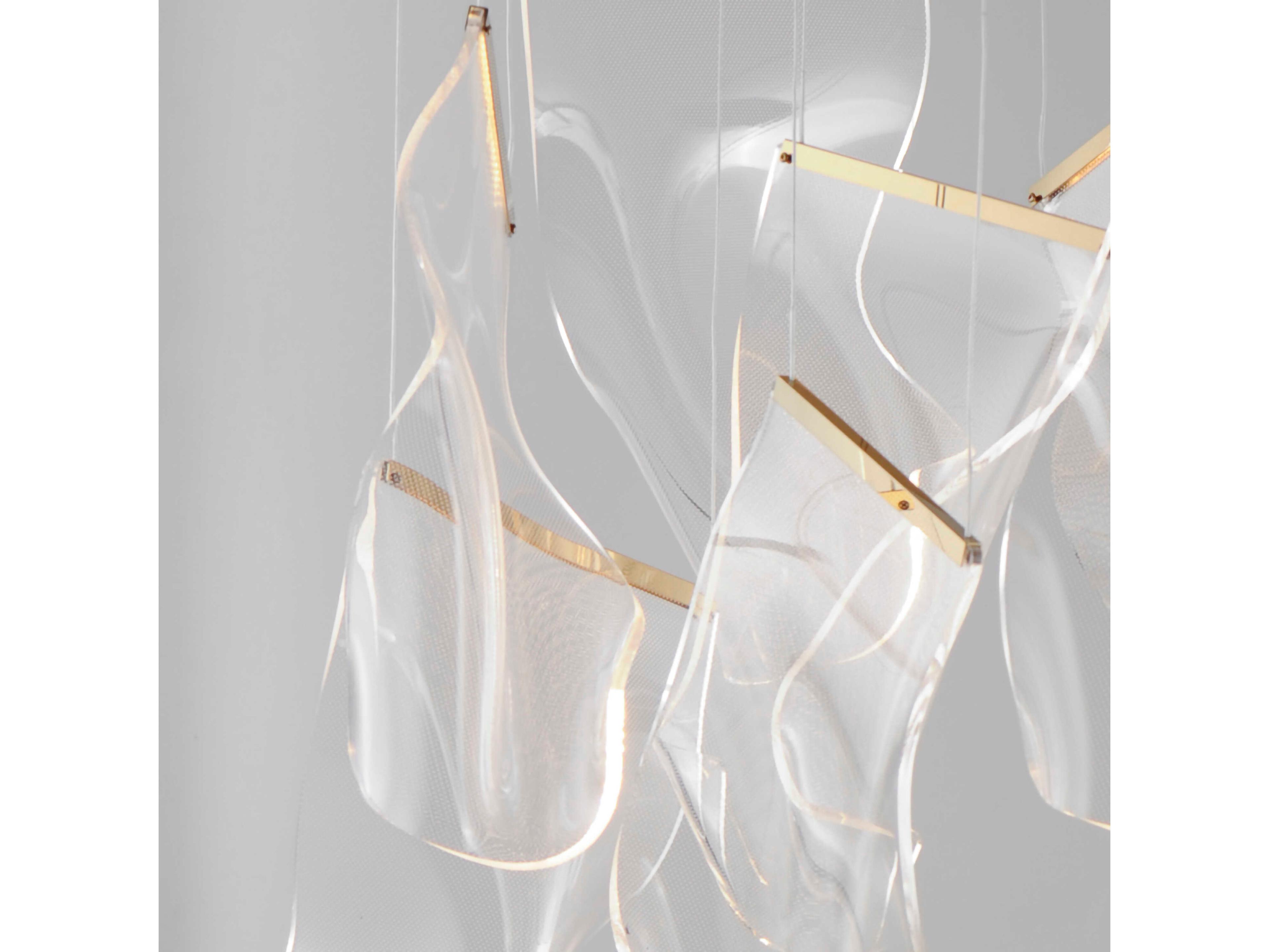 ET2 Rinkle 24-Light French Gold LED Pendant