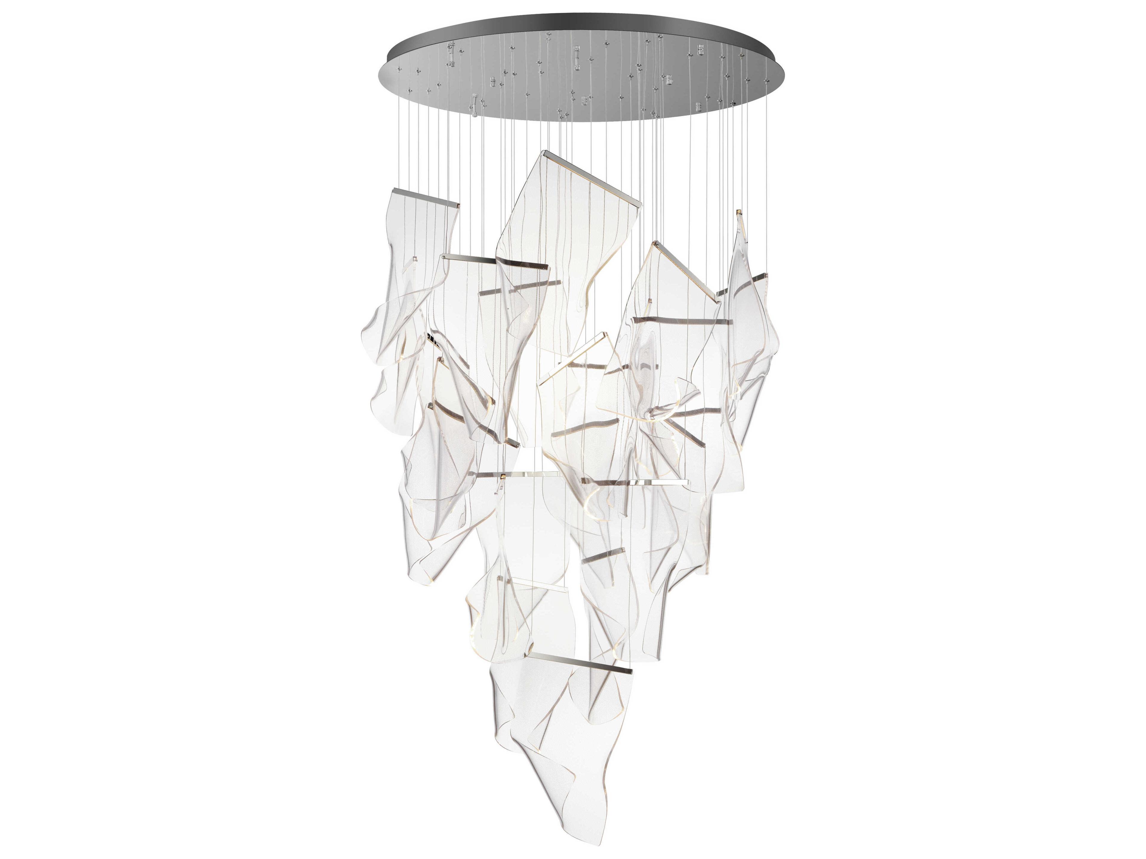 ET2 Rinkle 24-Light Polished Chrome LED Pendant