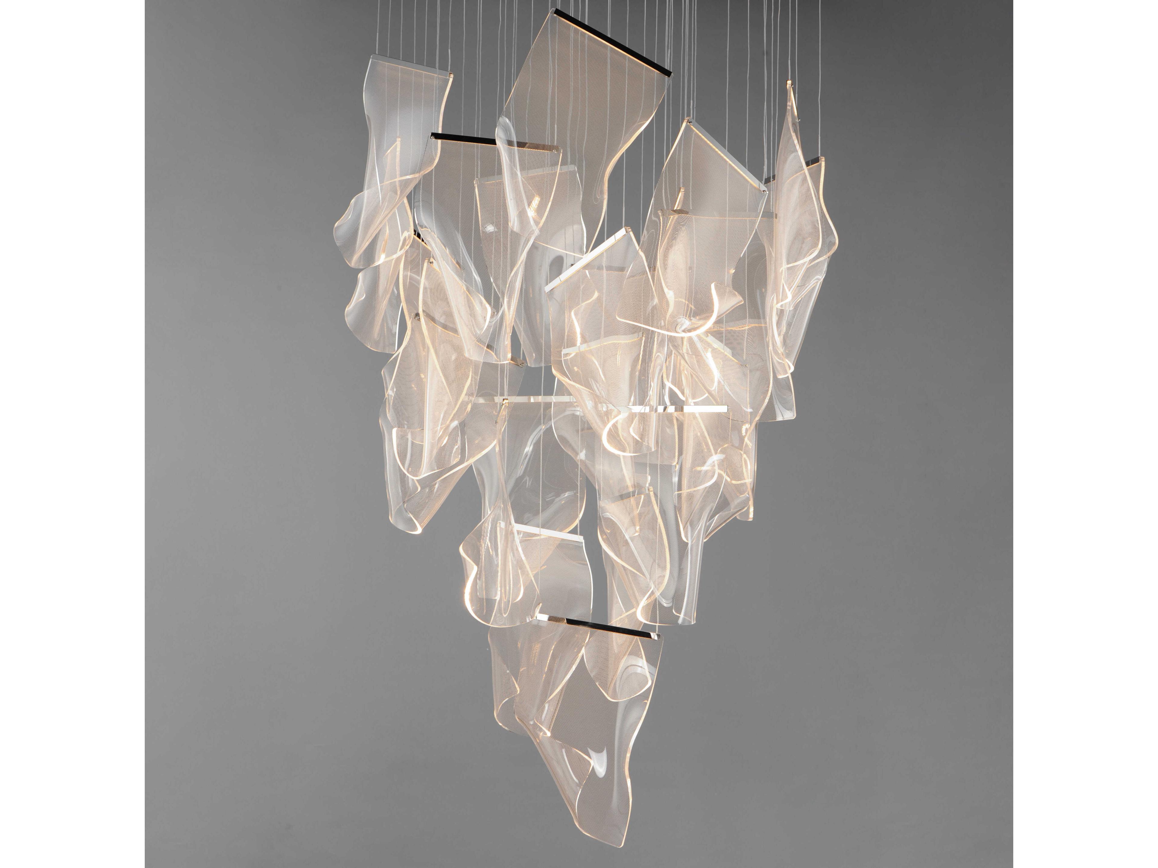 ET2 Rinkle 24-Light Polished Chrome LED Pendant