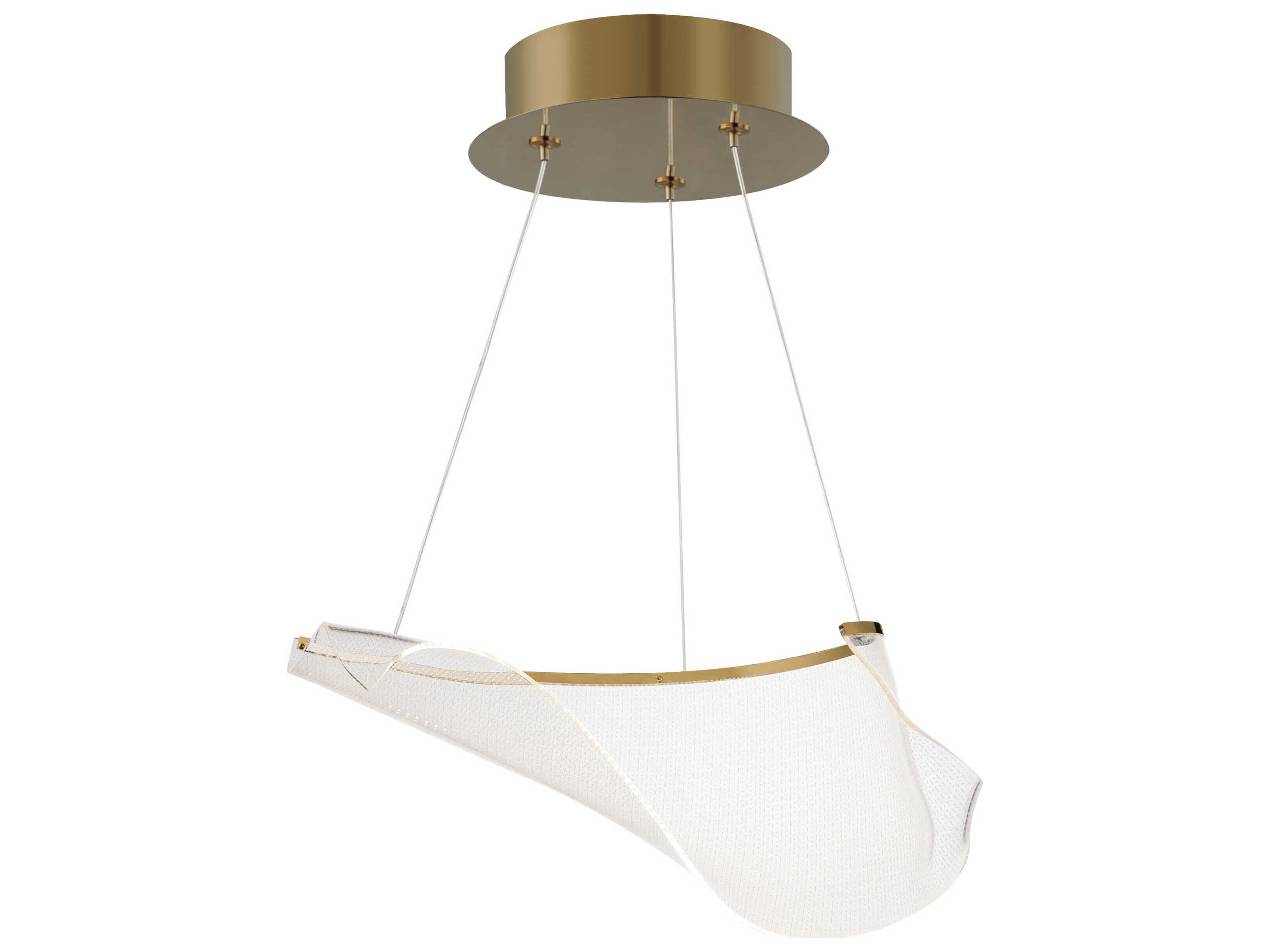 ET2 Rinkle 1-Light French Gold Island Pendant