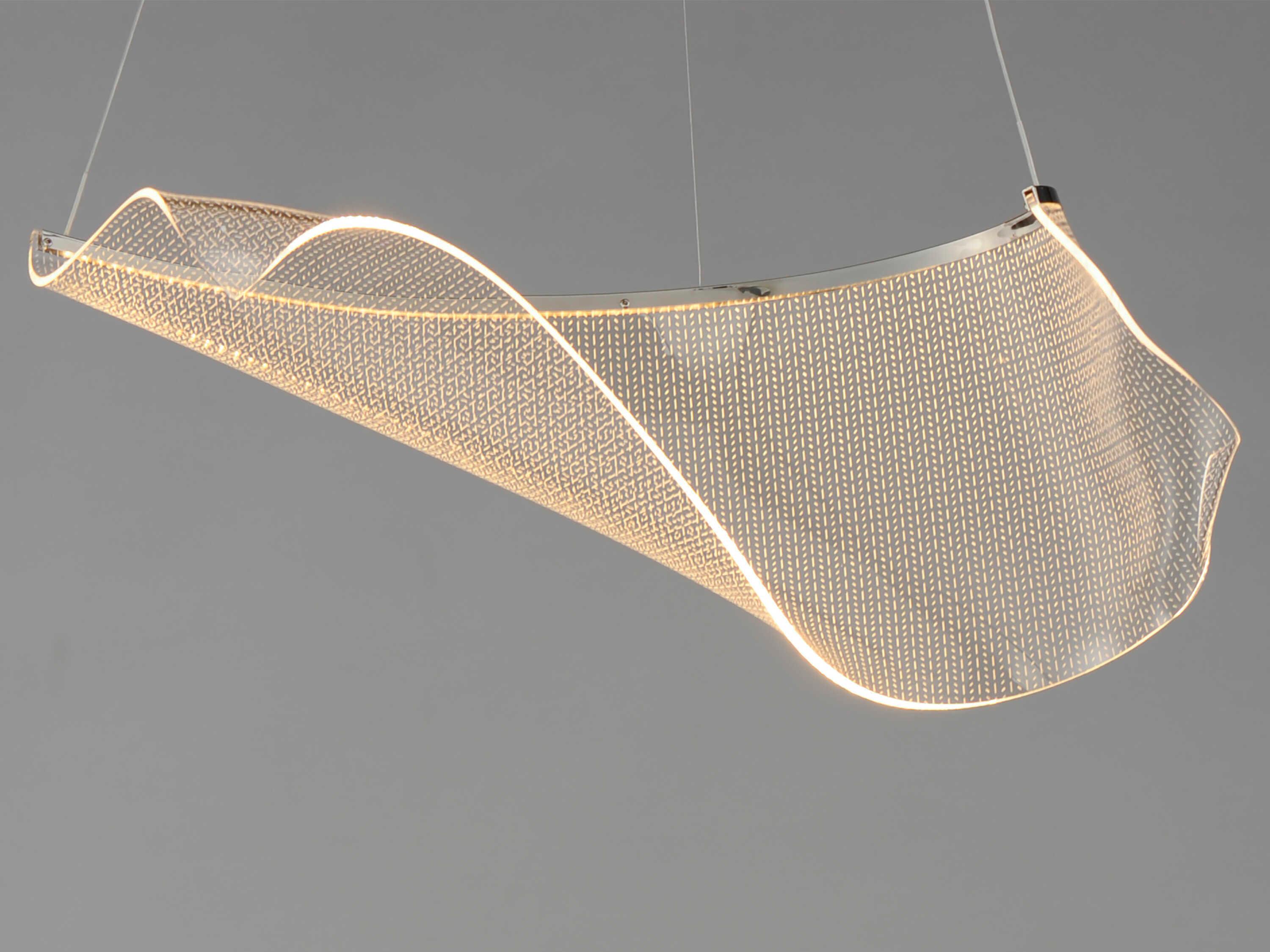 ET2 Rinkle 1-Light Polished Chrome Island Pendant