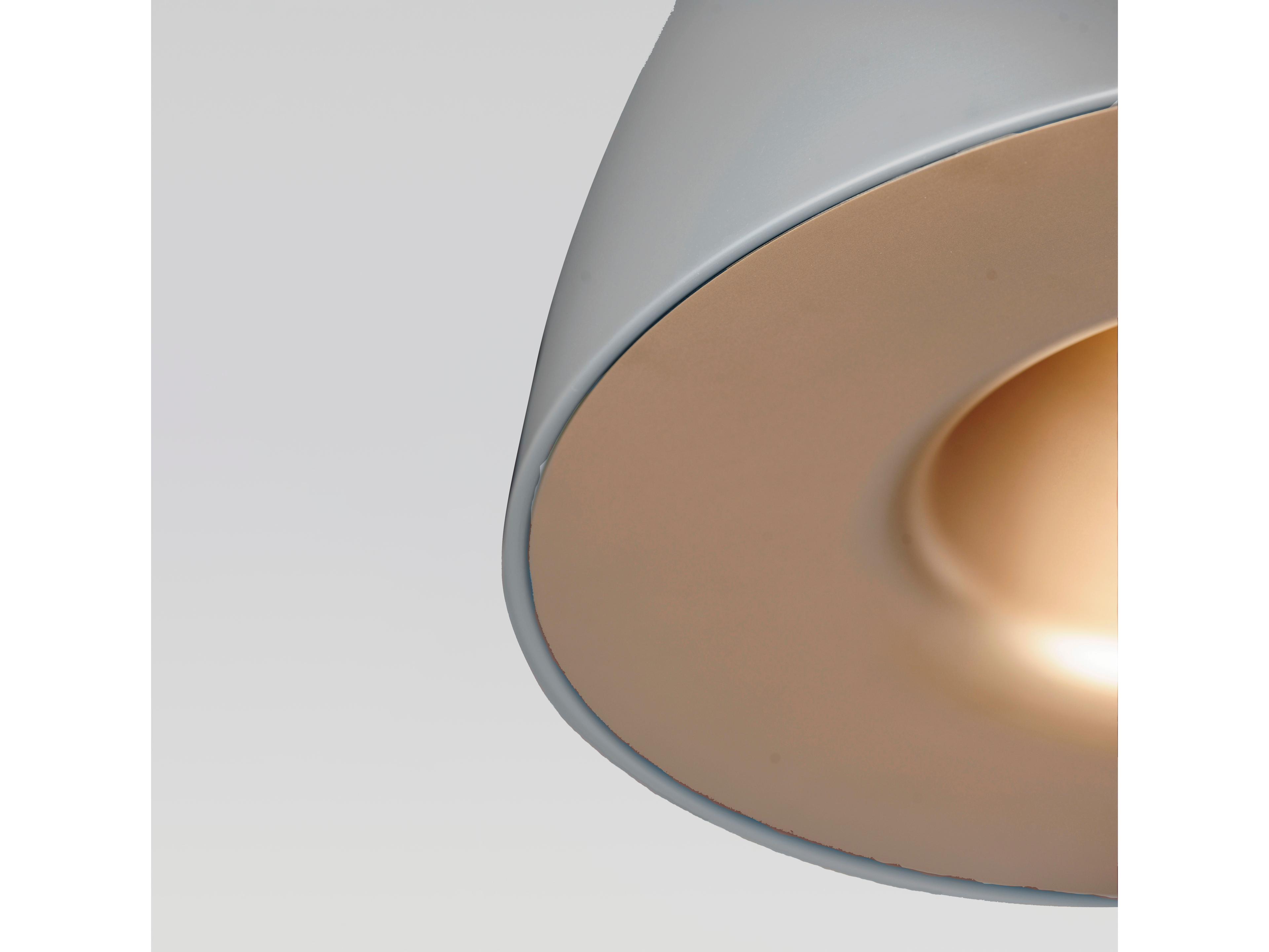 ET2 Fungo 1-Light Dark Grey Coffee Brown LED Dome Pendant