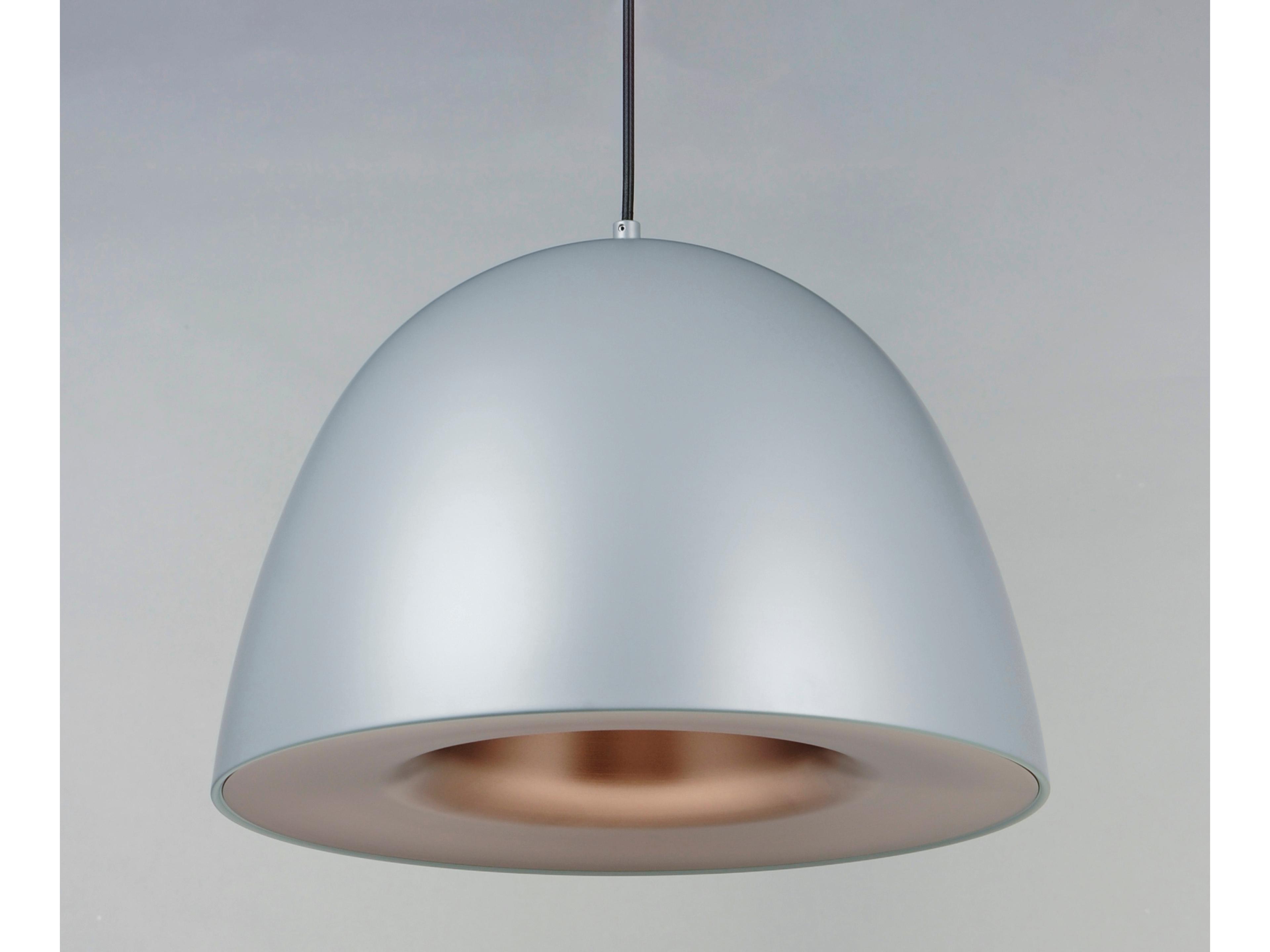 ET2 Fungo 1-Light Dark Grey Coffee Brown LED Dome Pendant