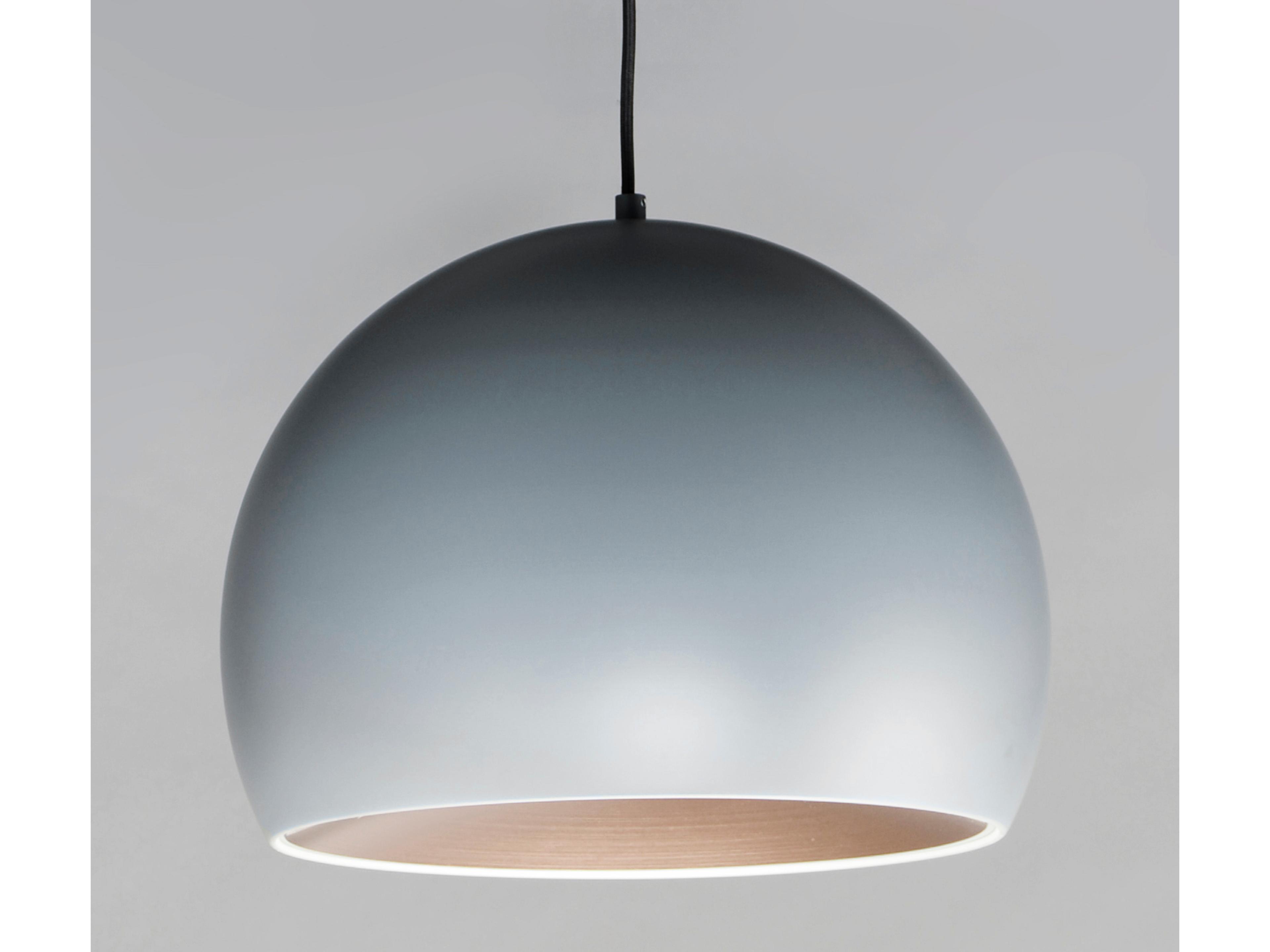 ET2 Palla 1-Light Dark Grey Coffee Brown LED Dome Pendant